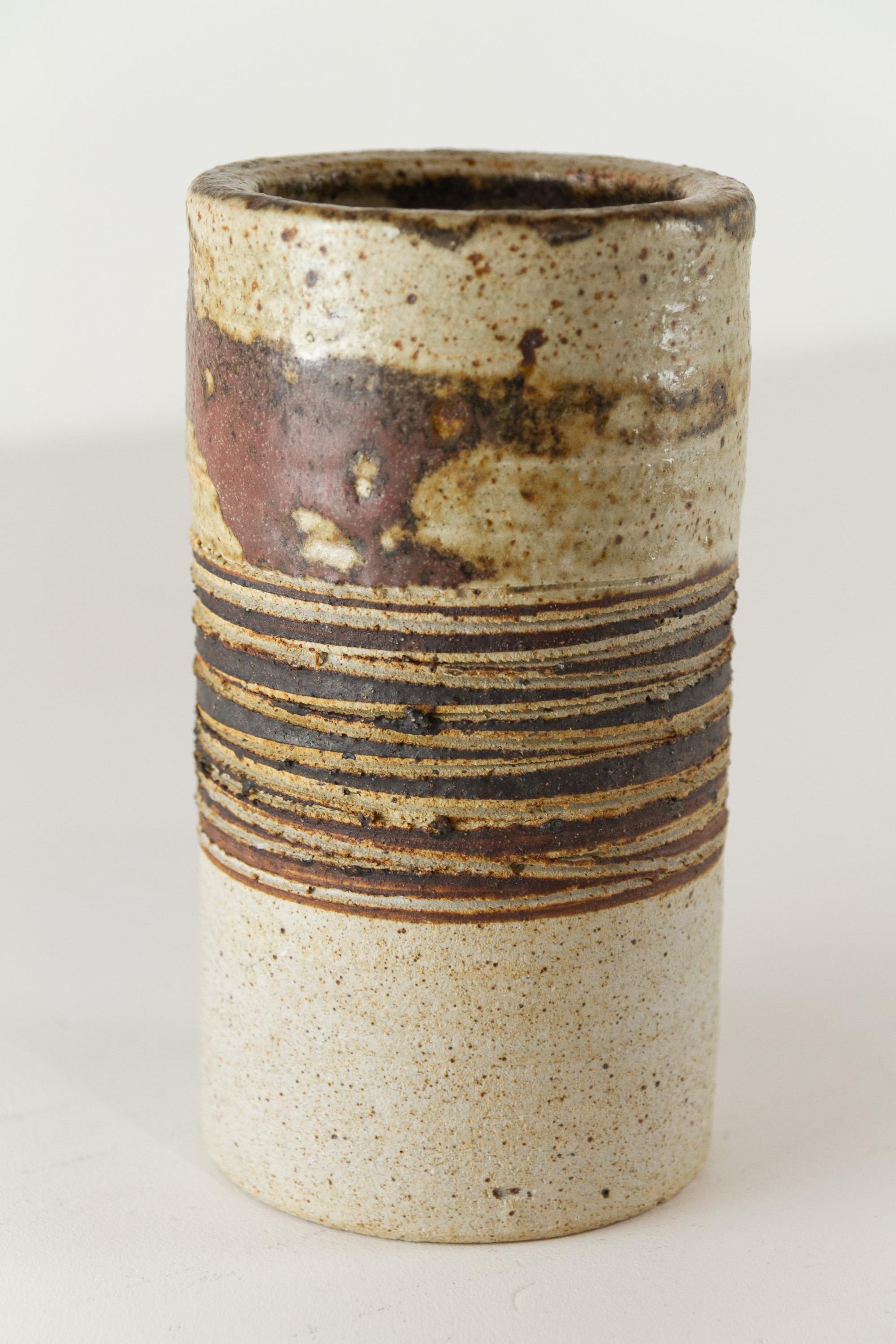 Grès porcellanato Vaso in gres danese MCM di Tue Poulsen, anni '60. in vendita