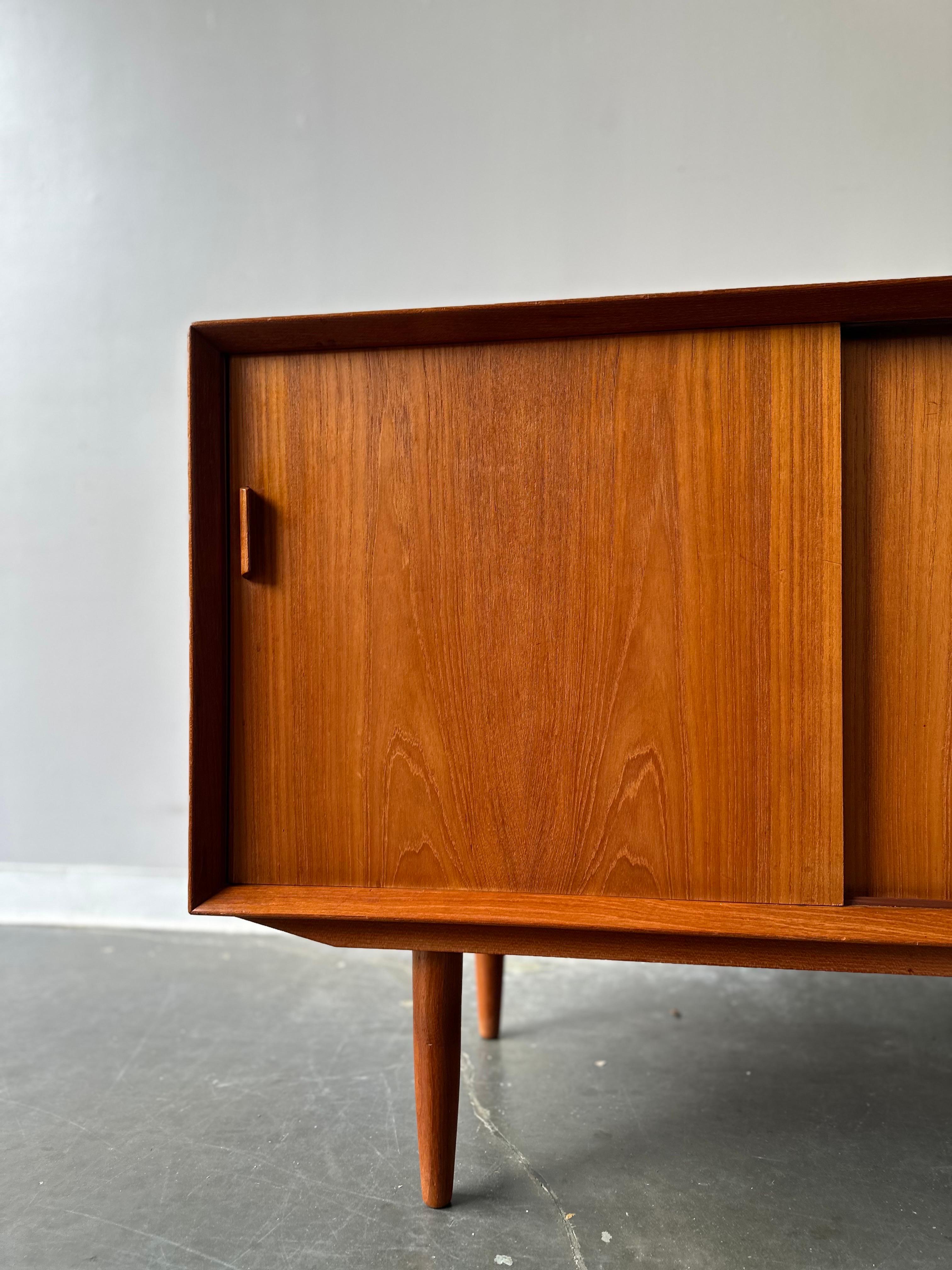 Danish MCM teak credenza sideboard by Falster Denmark circa 1970 2