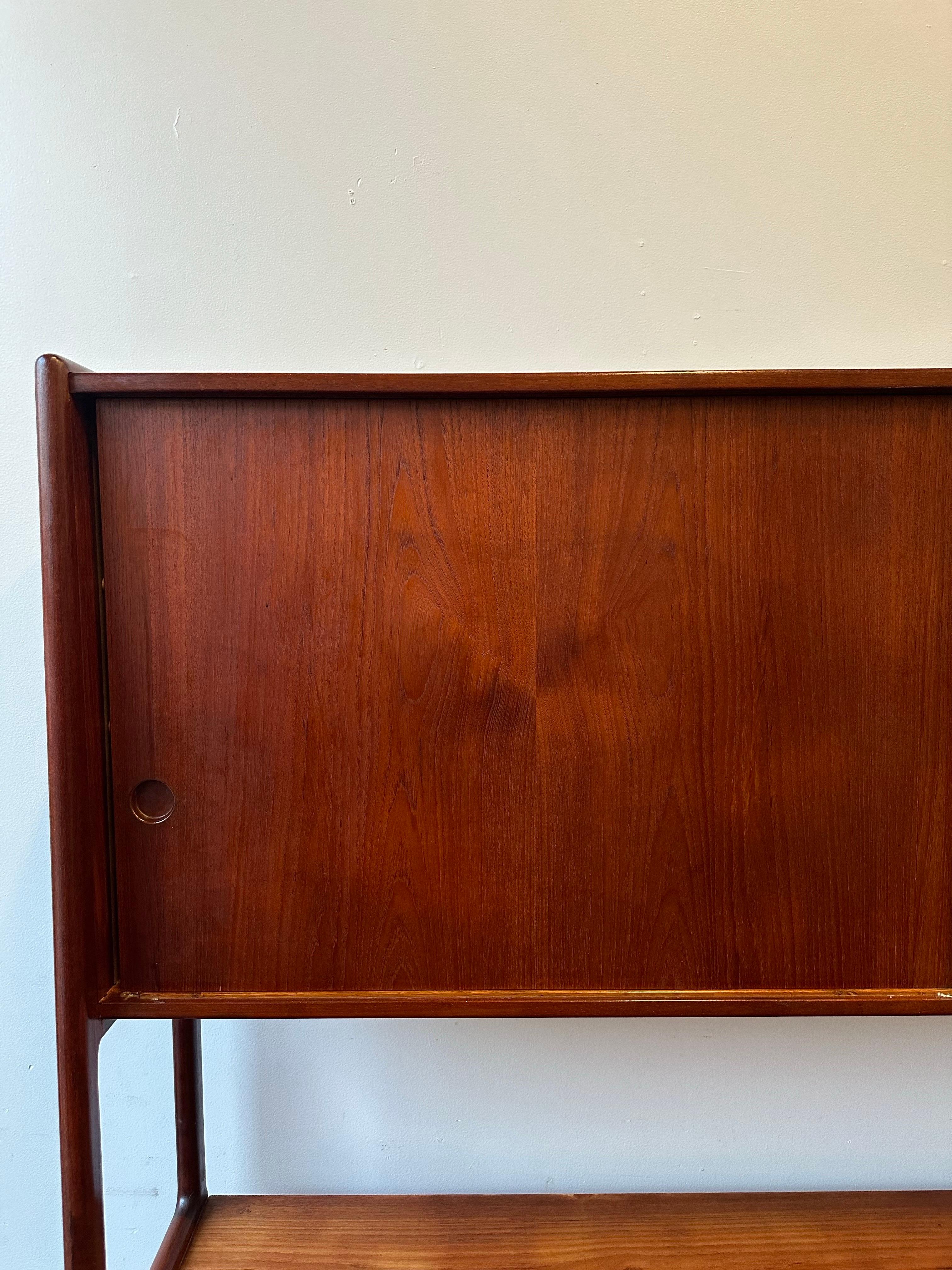 Mid-20th Century Danish MCM Teak Hans Wegner for Ry Mobler Floating Hutch