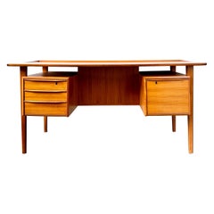 Danish mcm teak Peter Lovig floating Desk