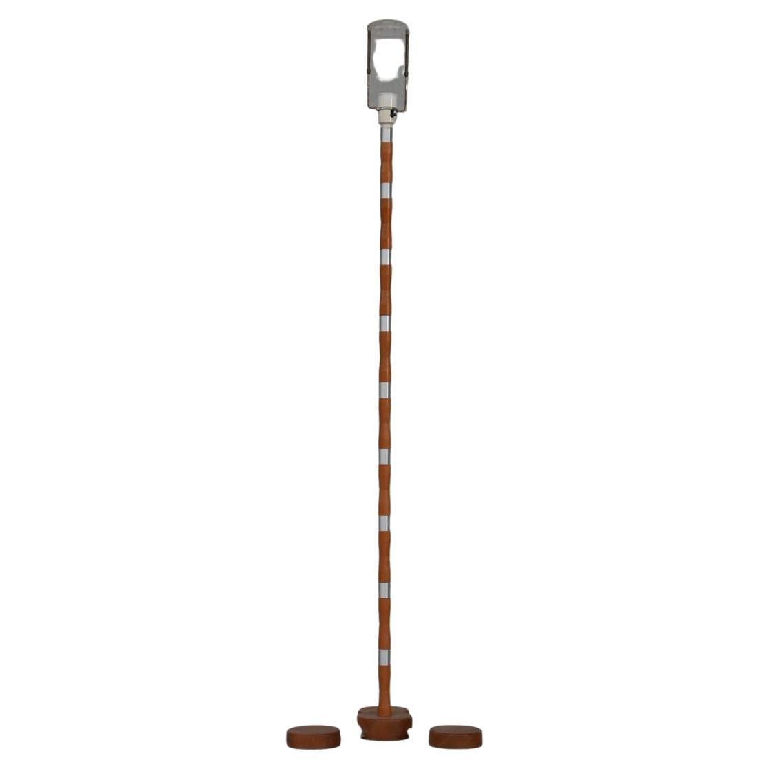 Danish Metal and Wood Mid-Century FLoor Lamp For Sale 1