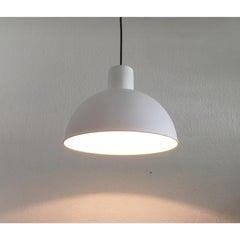Danish Metal Bunker Maxi Ceiling Lamp by Johannes Hammerborg, 1970s