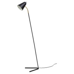 Danish Metal Floor Lamp Attributed to Sven Aage Holm-Sørensen, 1950s