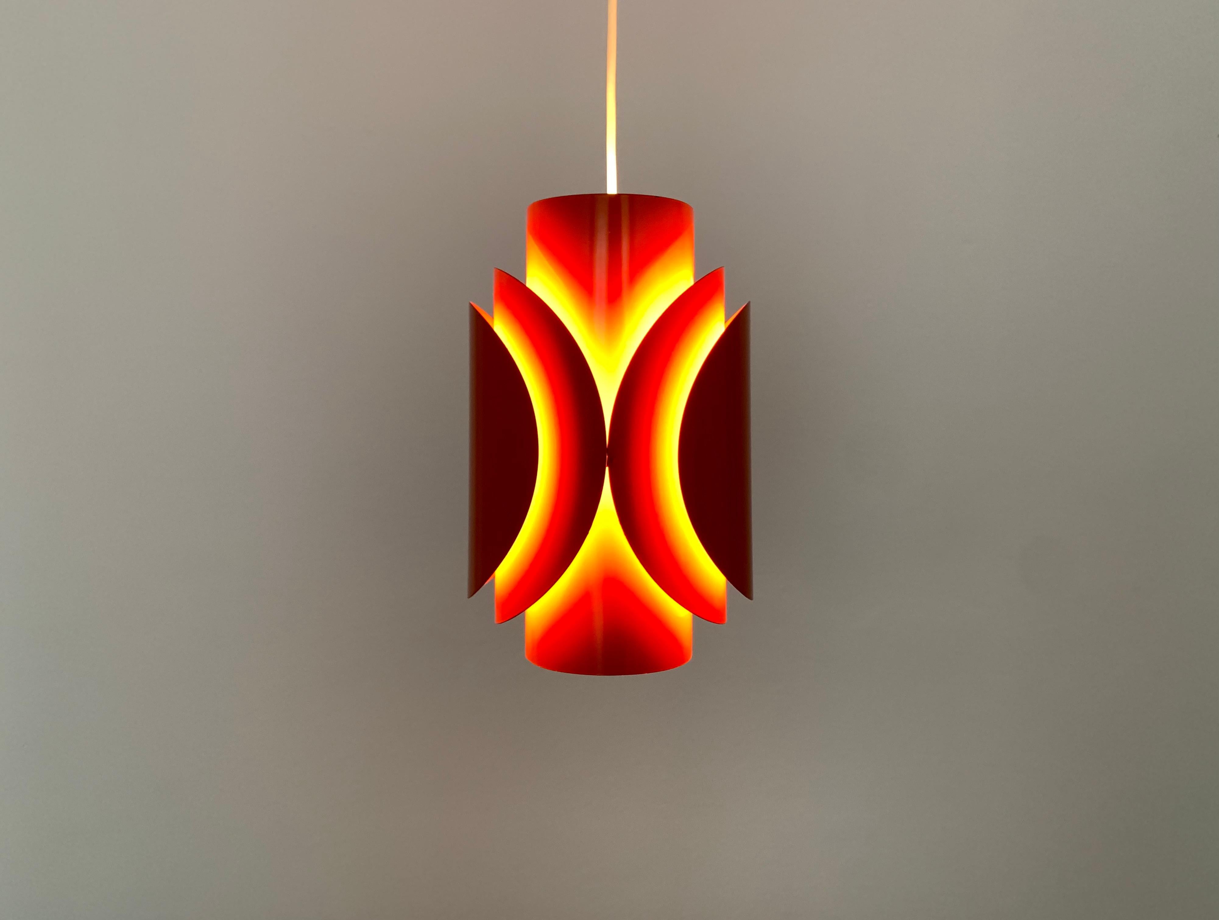 Danish Metal Pendant Lamp by Lyfa For Sale 4