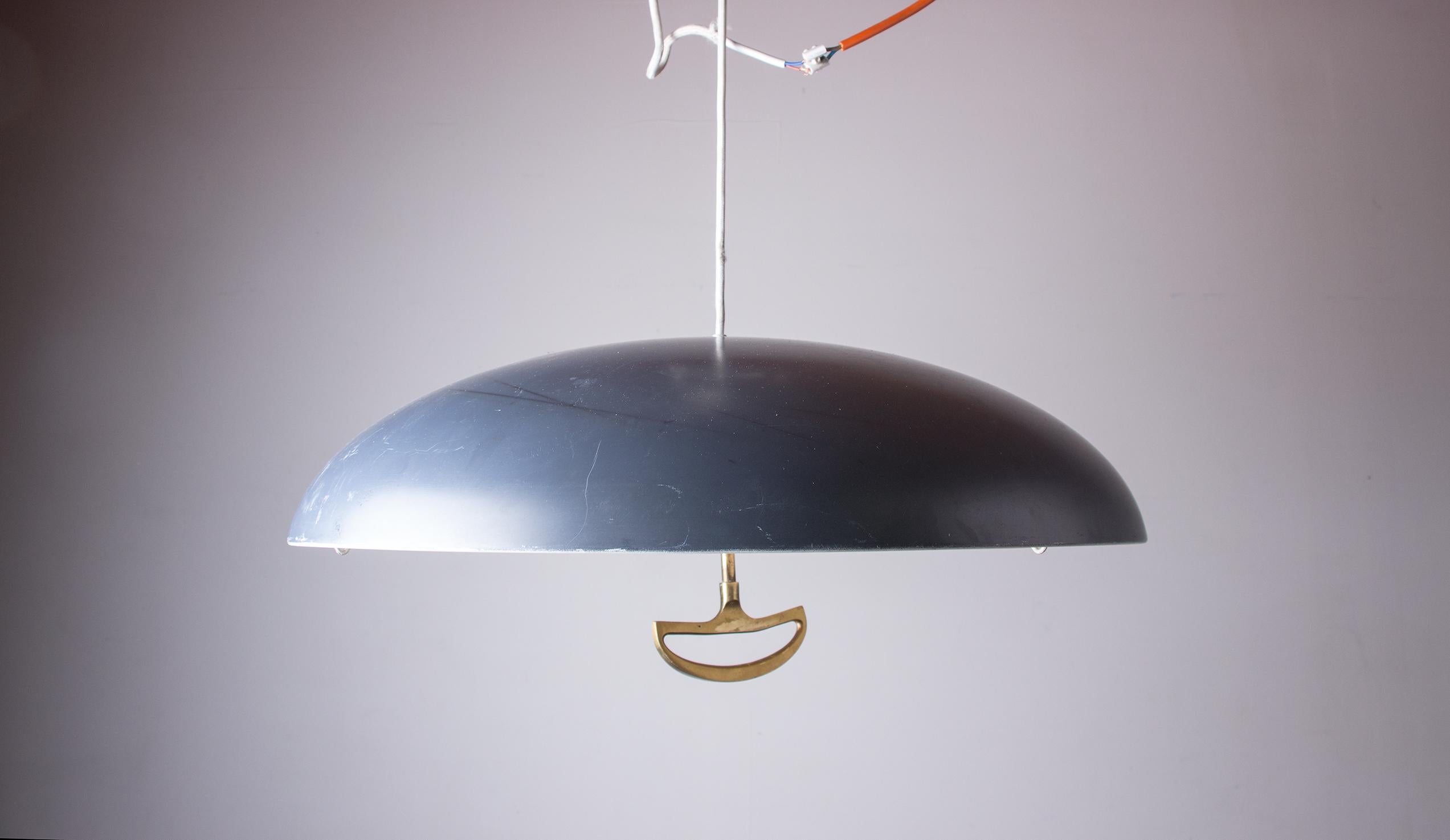 Danish Metal Pendant Lamp California model by Vilhem Wolhert & Jorgen Bo/Poulsen For Sale 5