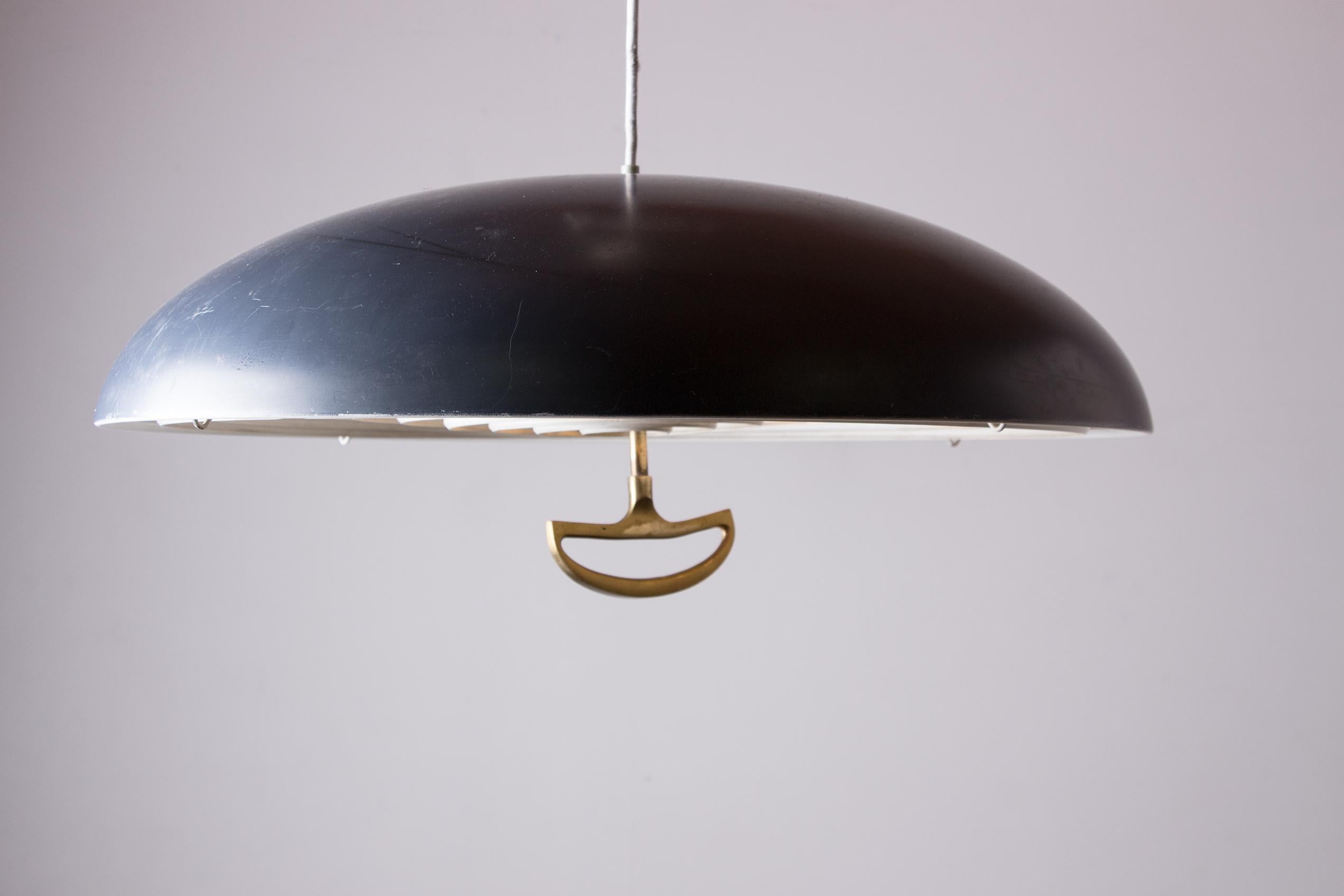 Danish Metal Pendant Lamp California model by Vilhem Wolhert & Jorgen Bo/Poulsen For Sale 8