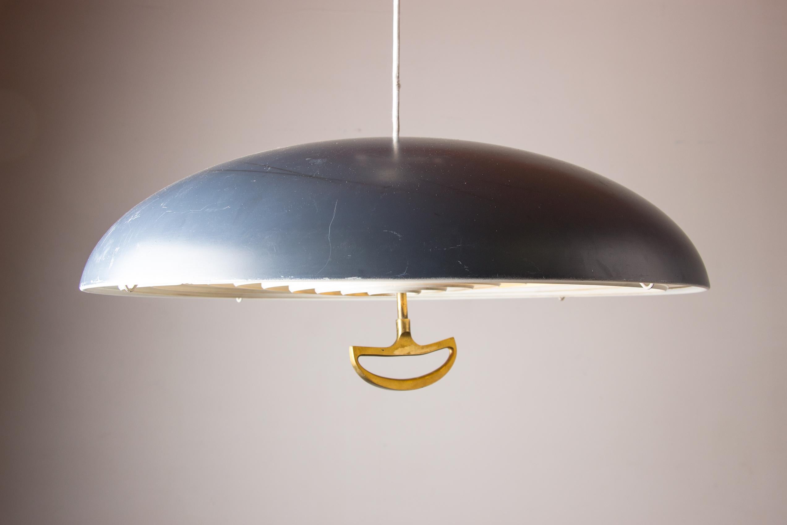 Scandinavian Modern Danish Metal Pendant Lamp California model by Vilhem Wolhert & Jorgen Bo/Poulsen For Sale