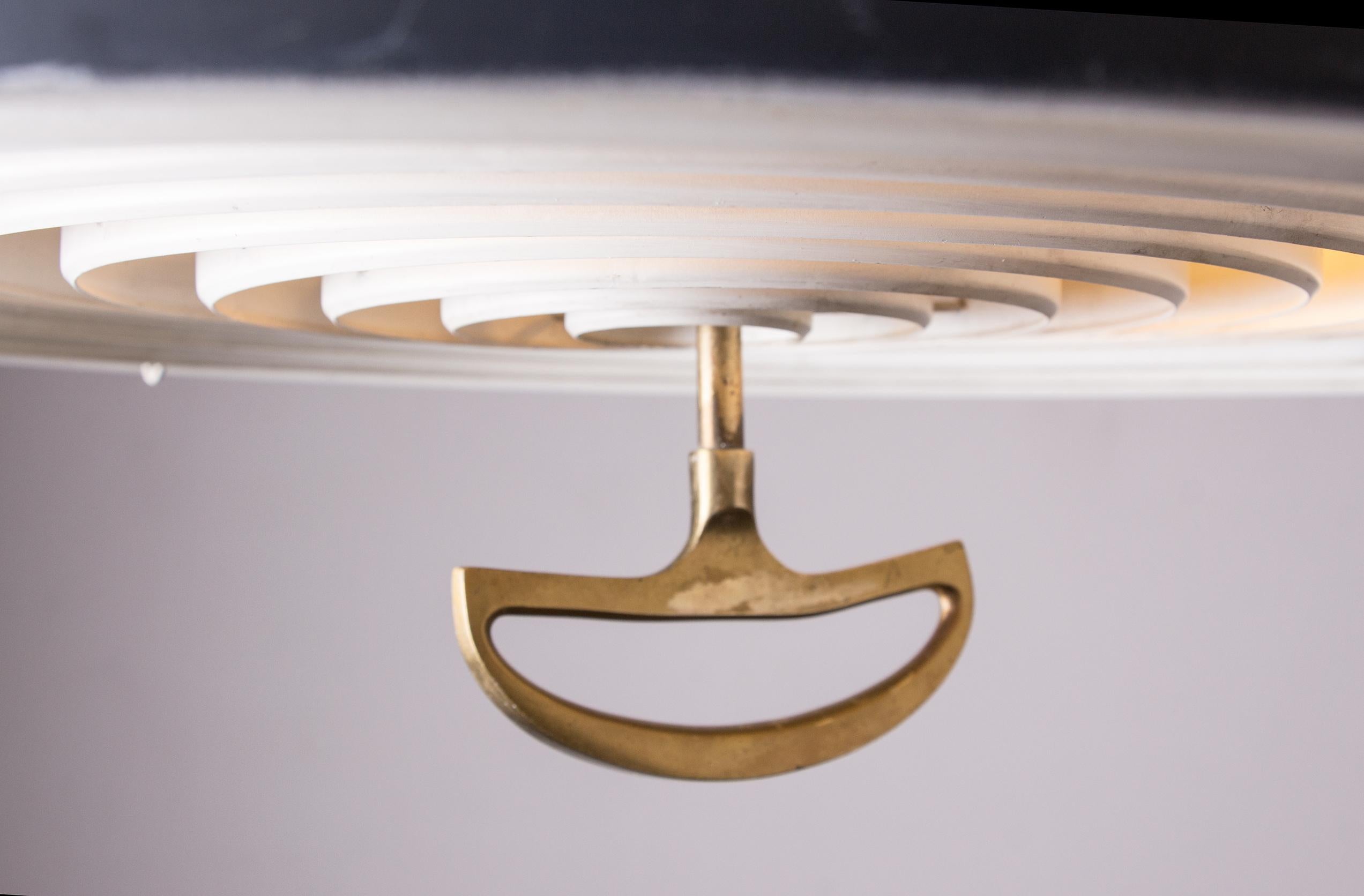 Danish Metal Pendant Lamp California model by Vilhem Wolhert & Jorgen Bo/Poulsen For Sale 3
