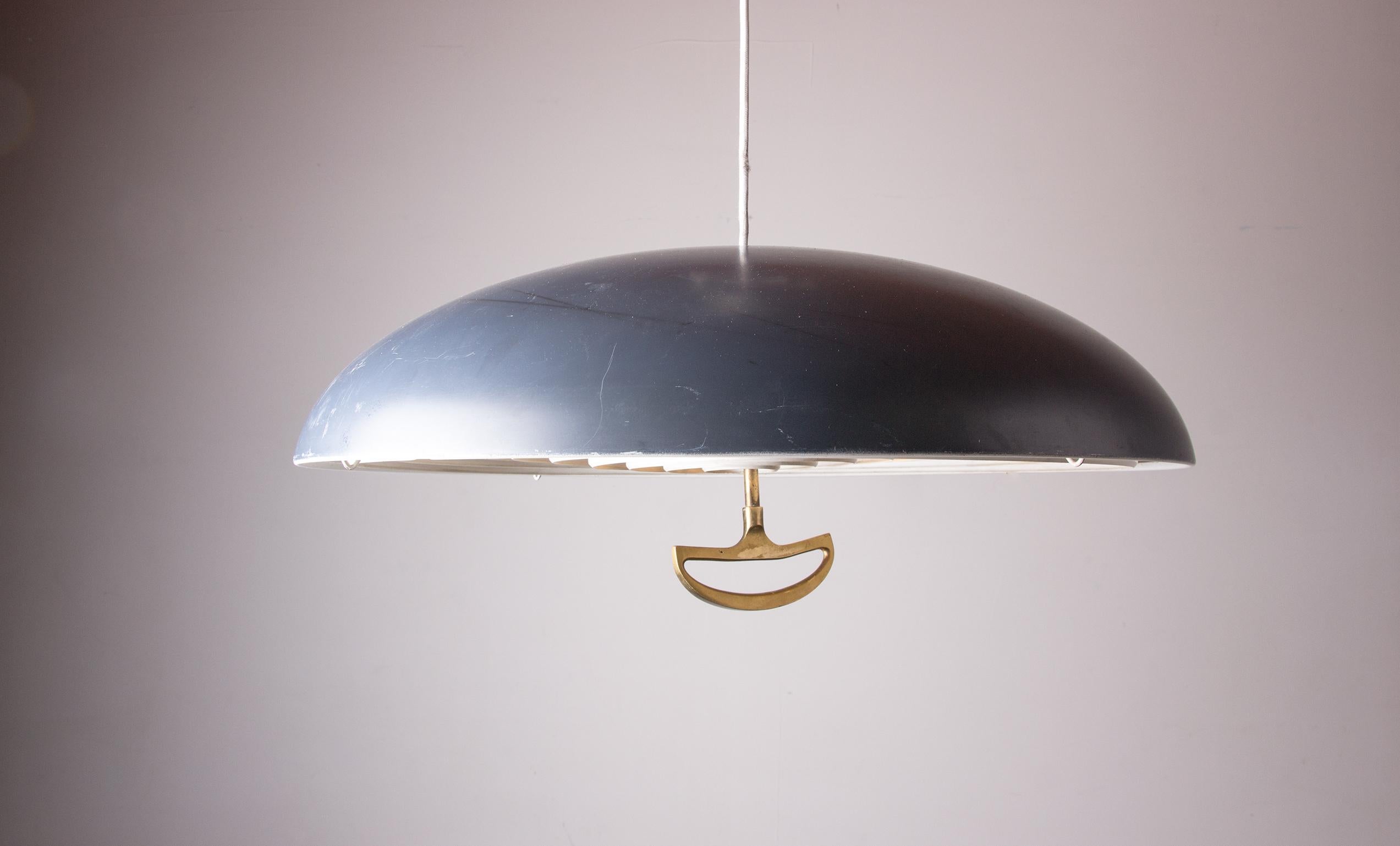 Danish Metal Pendant Lamp California model by Vilhem Wolhert & Jorgen Bo/Poulsen For Sale 4