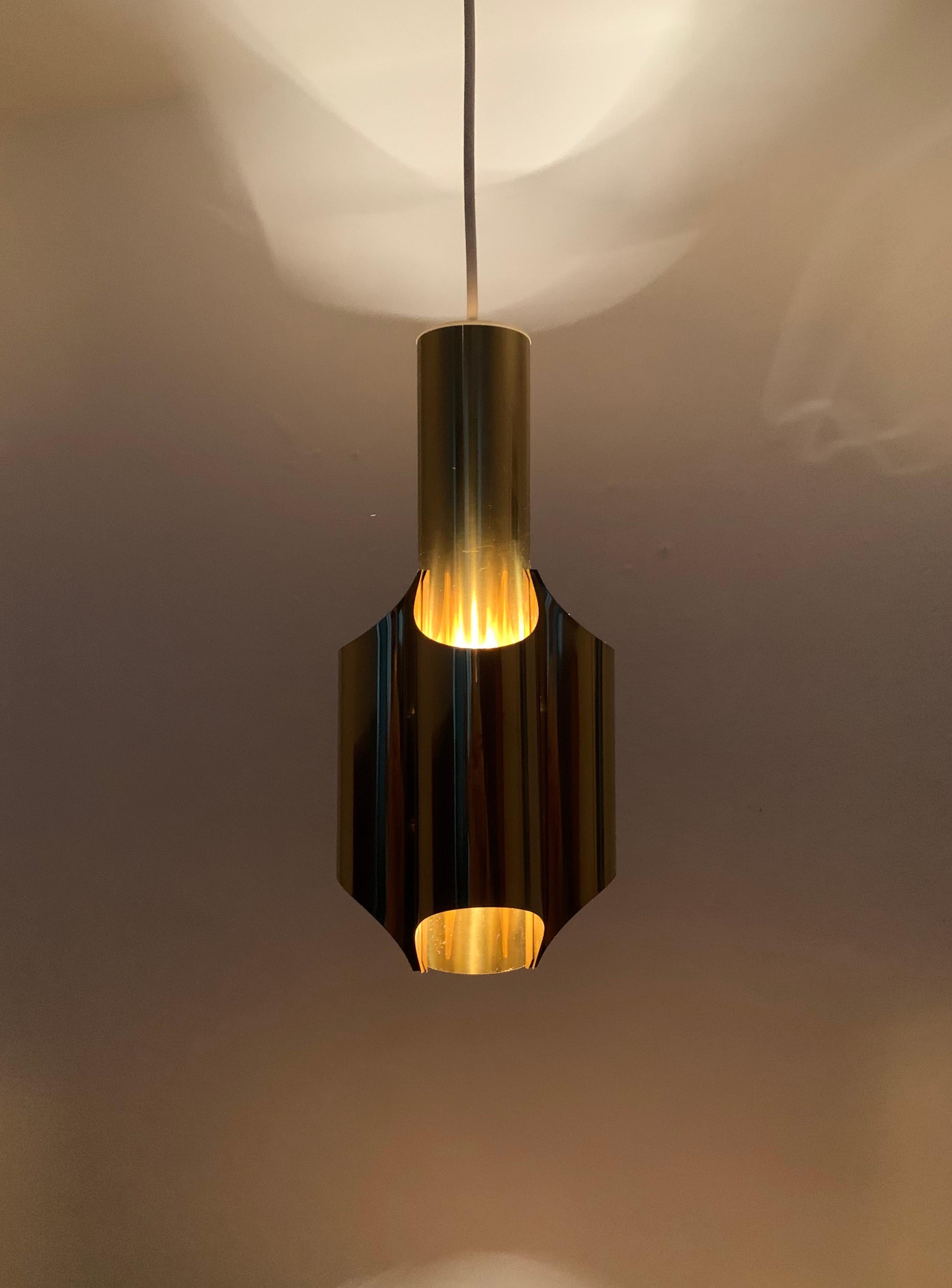 Danish Metal Pendant Lamp For Sale 6