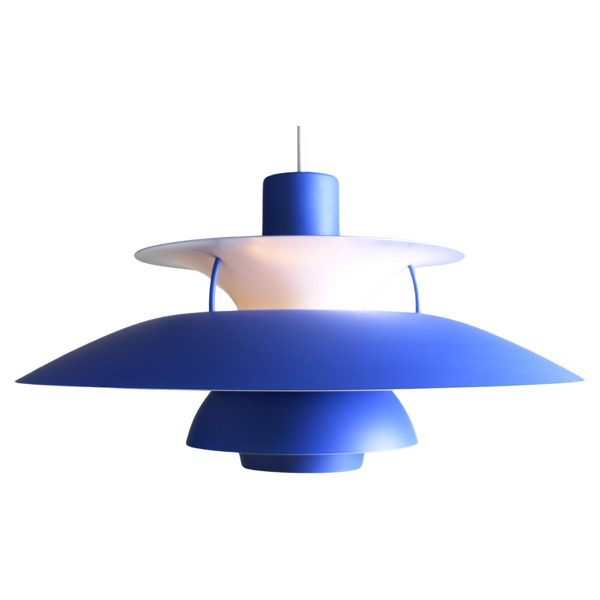 Danish metal pendant light, model PH 5 by Poul Henningsen for Louis Poulsen.