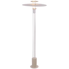 Danish Metal White Floor Lamp