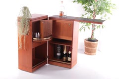 Danish Metamorphic 'Captain's Bar' Teak Bar by Reno Wahl Iversen for Dyrlund
