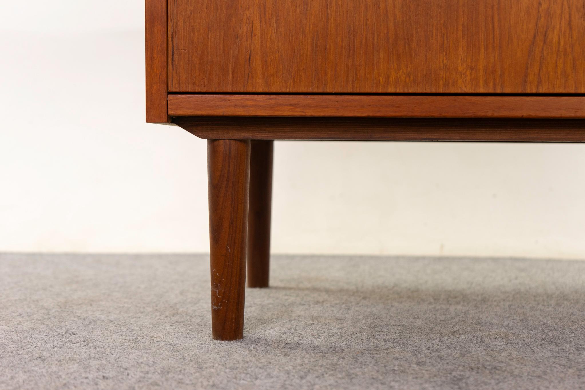 Veneer Danish Mid-Century Modern Highboy Dresser