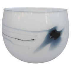 Pot à Cache en verre danois Michael Bang Holmegaard Danemark 1970