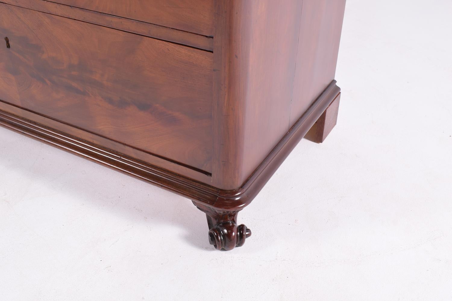 Danish Mid-19th Century Biedermeier Commode Tall Chest of Drawers 3