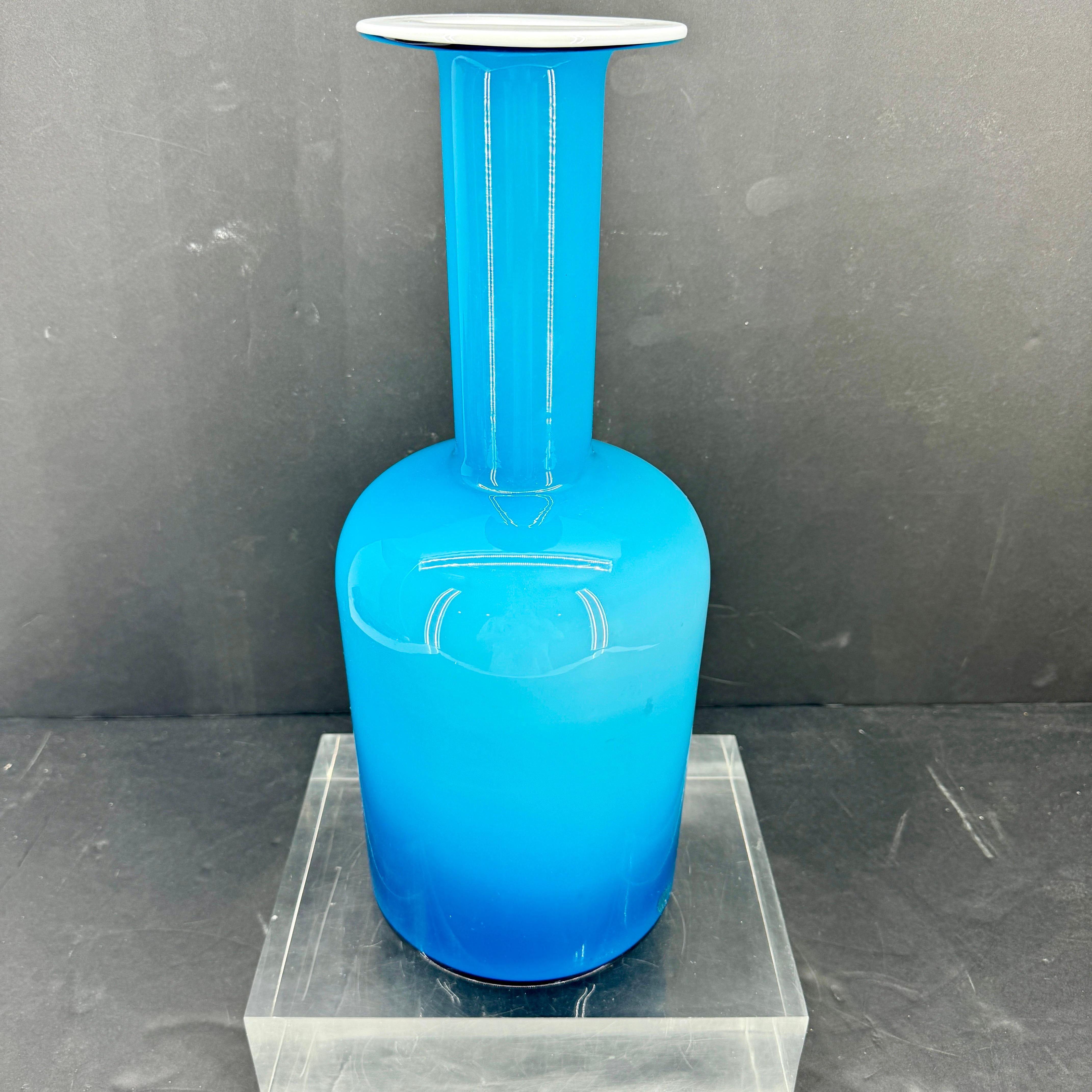 Vaso Holmegaard danese della metà del 29° secolo moderno di Otto Brauer in vendita 3