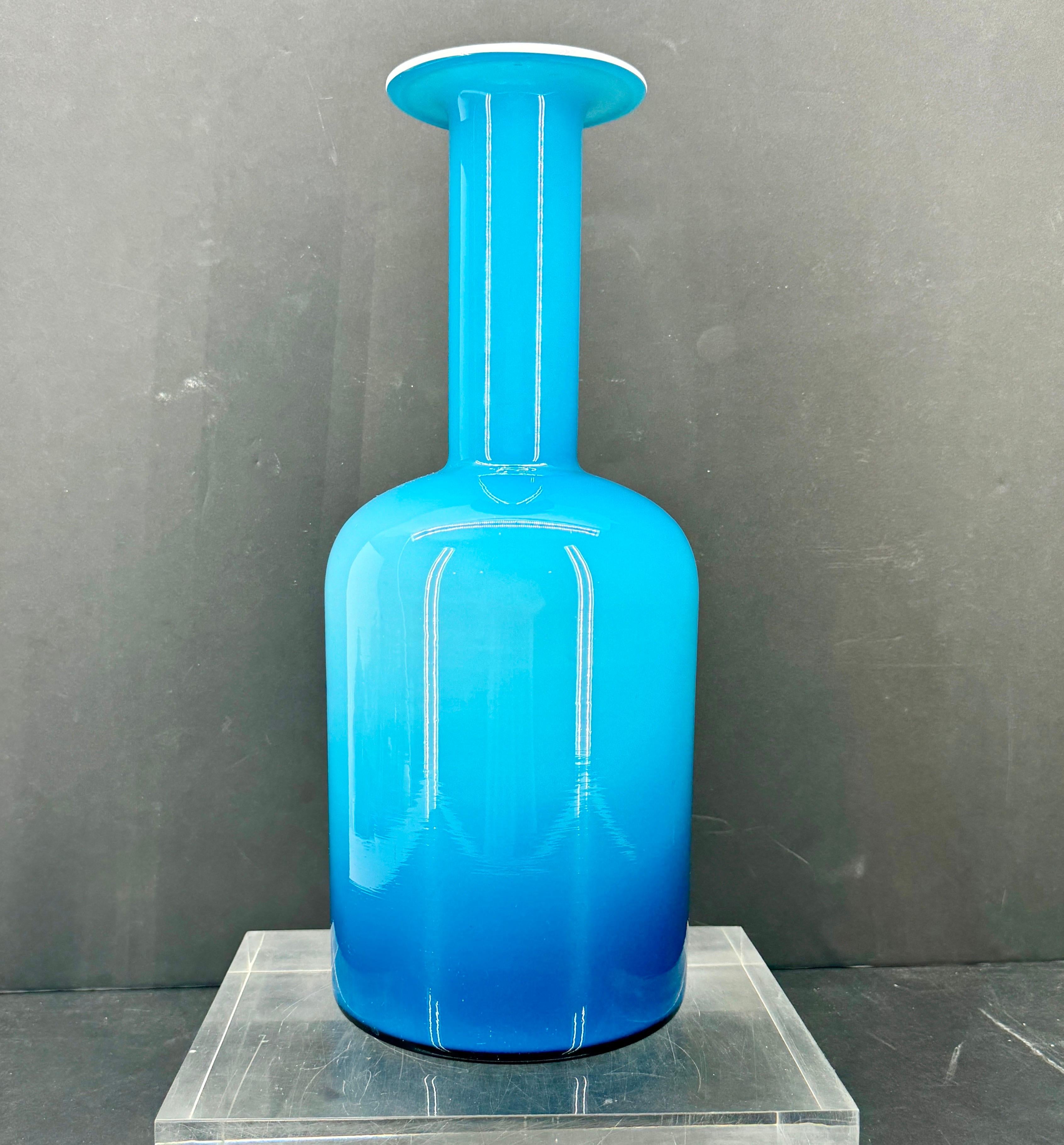 Vaso Holmegaard danese della metà del 29° secolo moderno di Otto Brauer In condizioni buone in vendita a Haddonfield, NJ