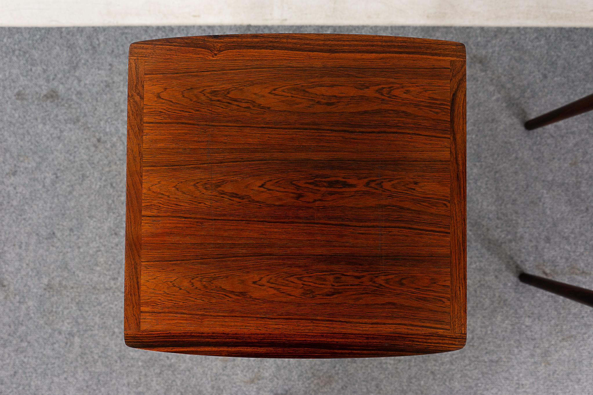 Danish Mid-Centruy Modern Rosewood Nesting Tables by Mobelintarsia For Sale 3
