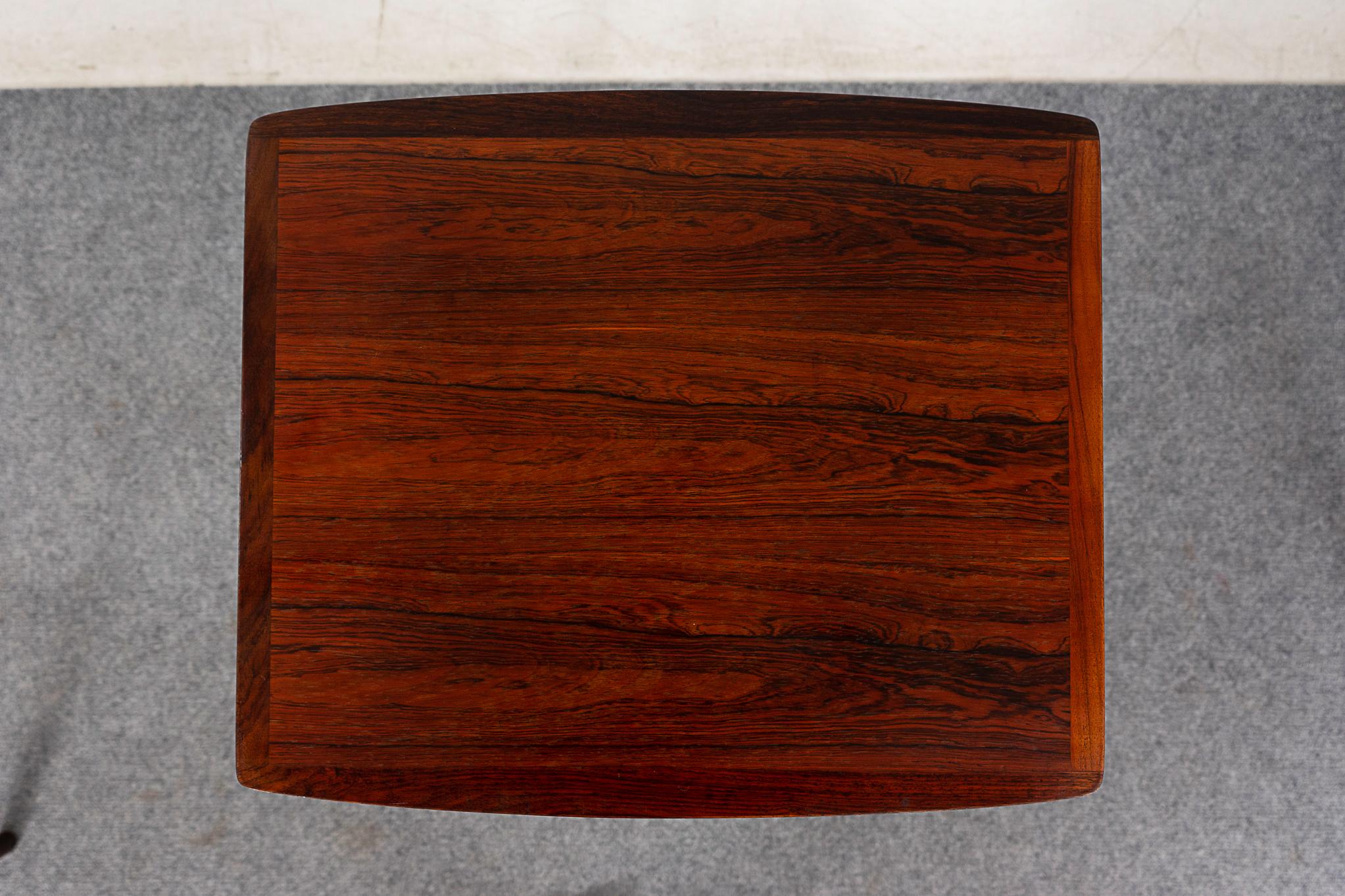 Danish Mid-Centruy Modern Rosewood Nesting Tables by Mobelintarsia For Sale 4