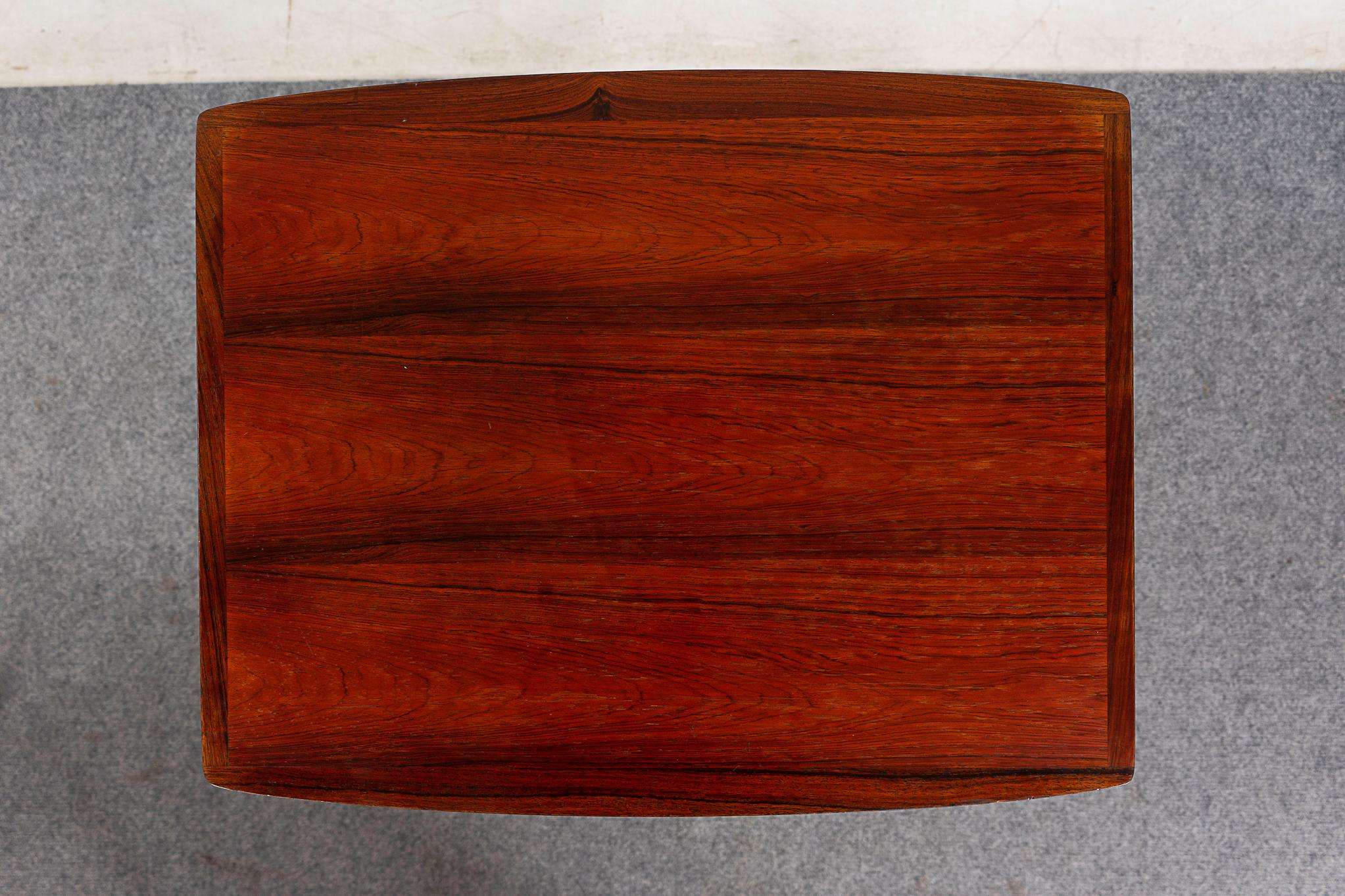 Danish Mid-Centruy Modern Rosewood Nesting Tables by Mobelintarsia For Sale 5
