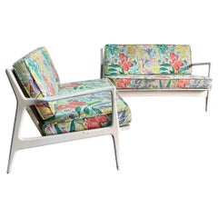 Danish Mid Century 2pc Sectional by IB Kofod Larsen for Selig