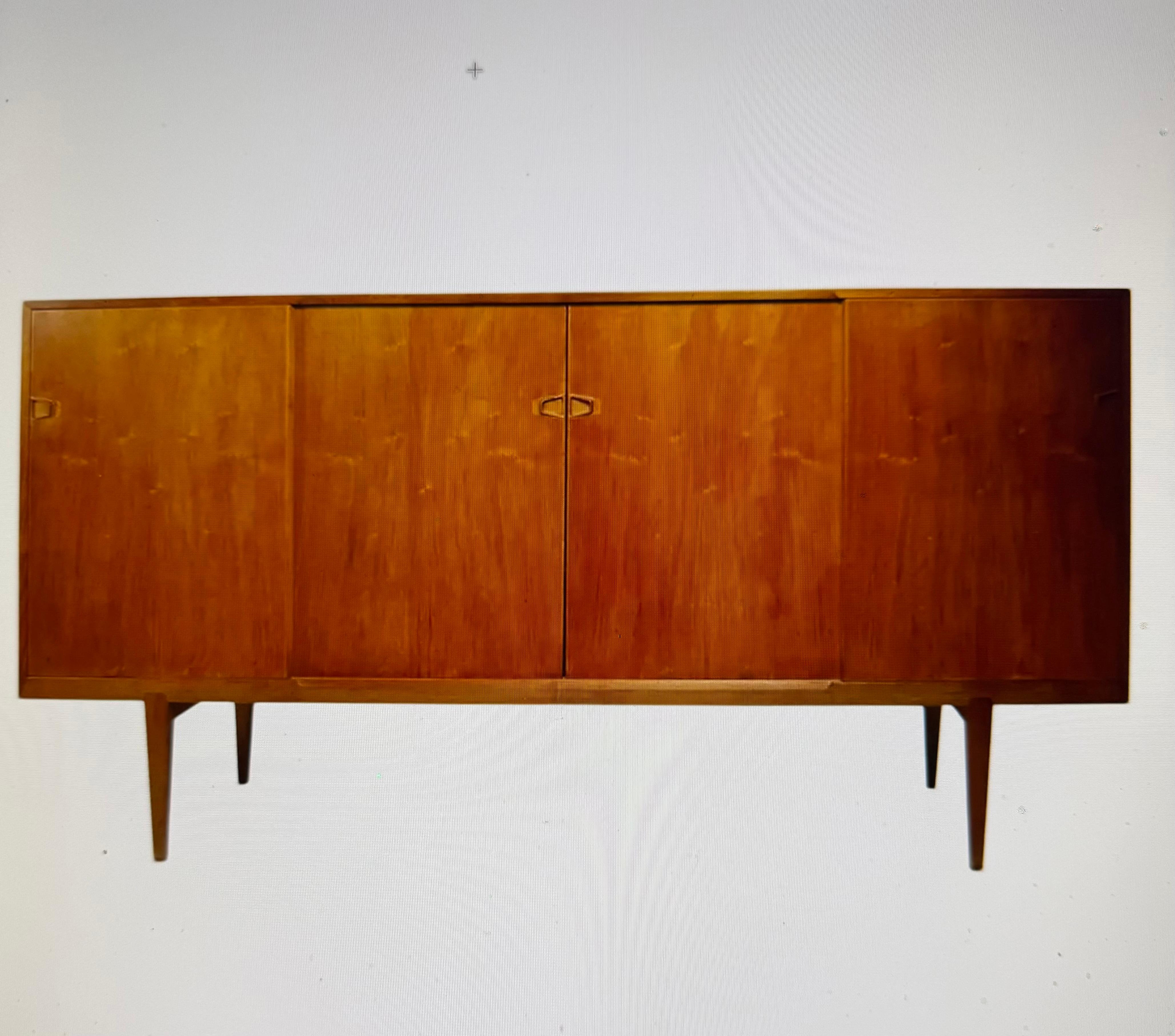 Comò doppio danese di metà secolo a 8 cassetti attribuito a Sven Ellekaer Teak in vendita 11