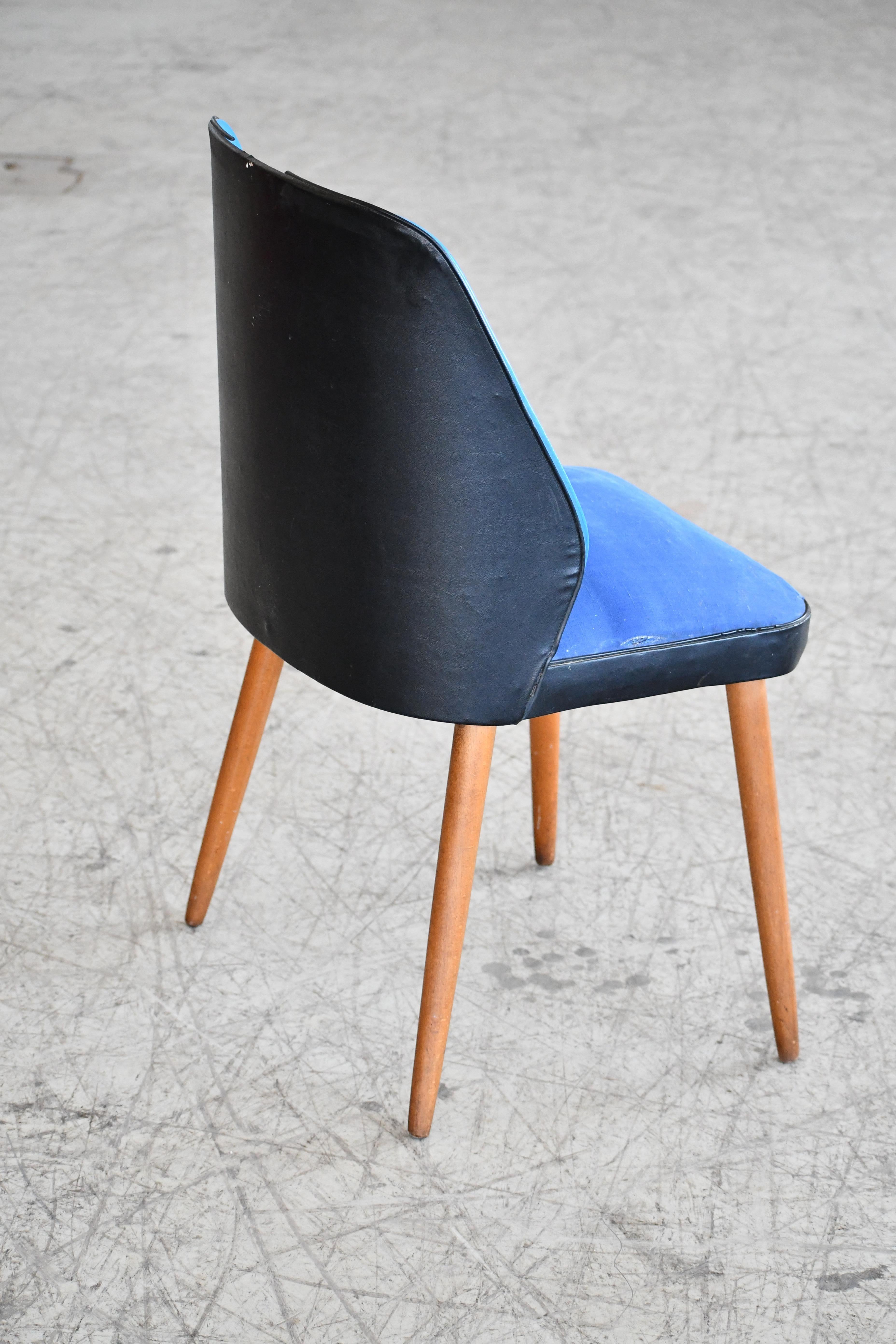 Mid-20th Century Danish Midcentury Accent or Vanity Chair  For Sale
