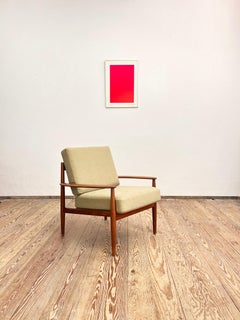 Danish Mid-Century Armchair, Teak Easy Chair by Grete Jalk, France & Søn, 1950s