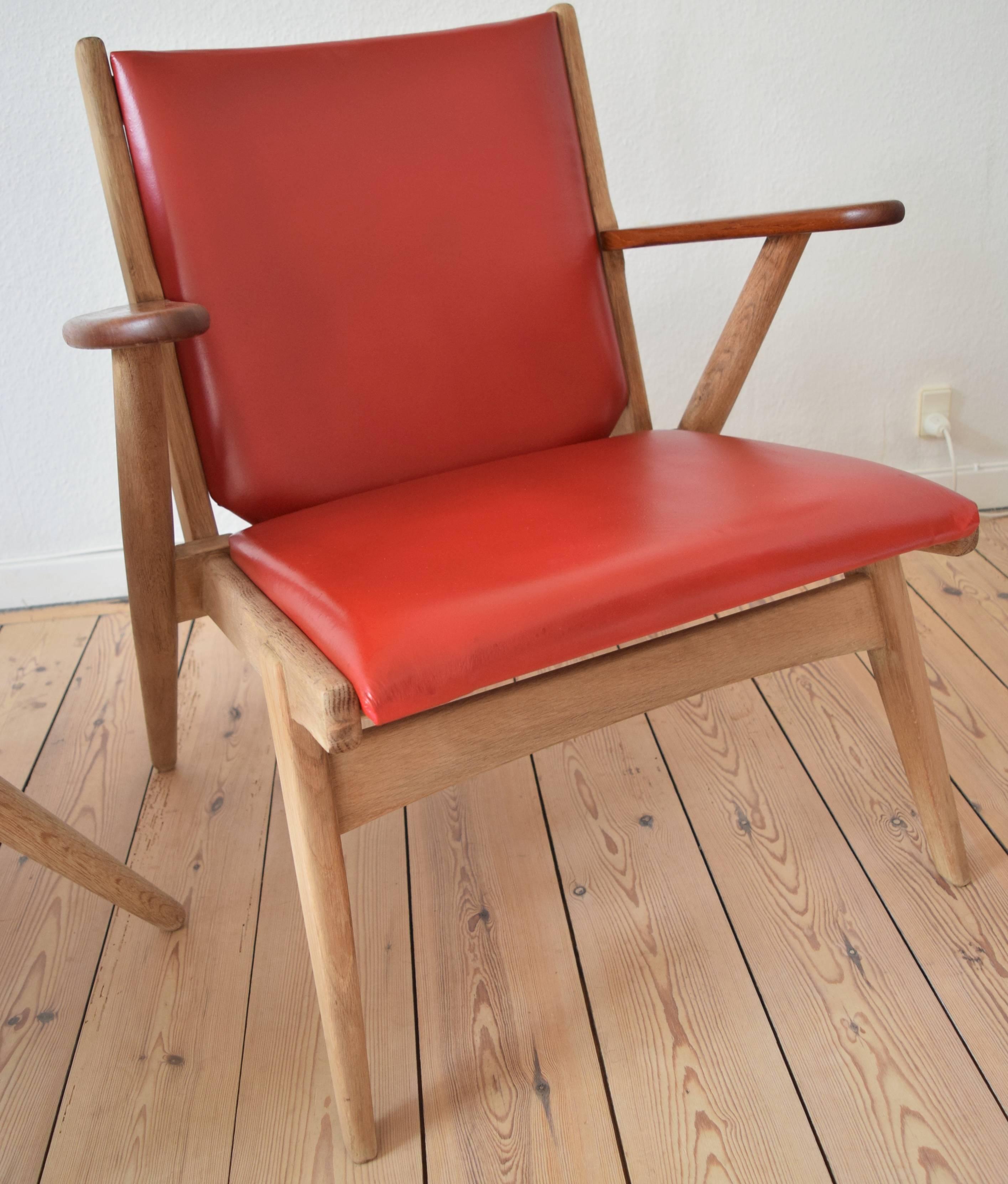 Danish Midcentury Arne Wahl Iversen nr.14 Lounge Chairs, 1955 5