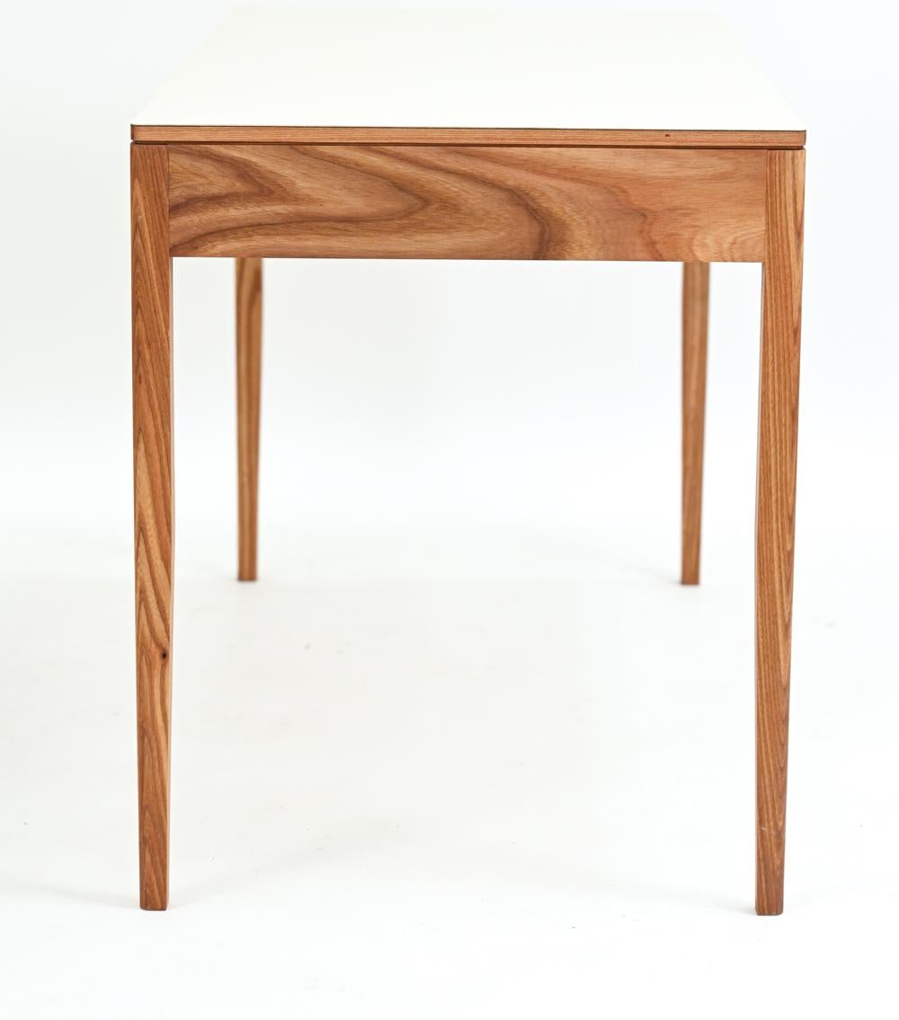 Danish Mid-Century Ash Wood Desk 5