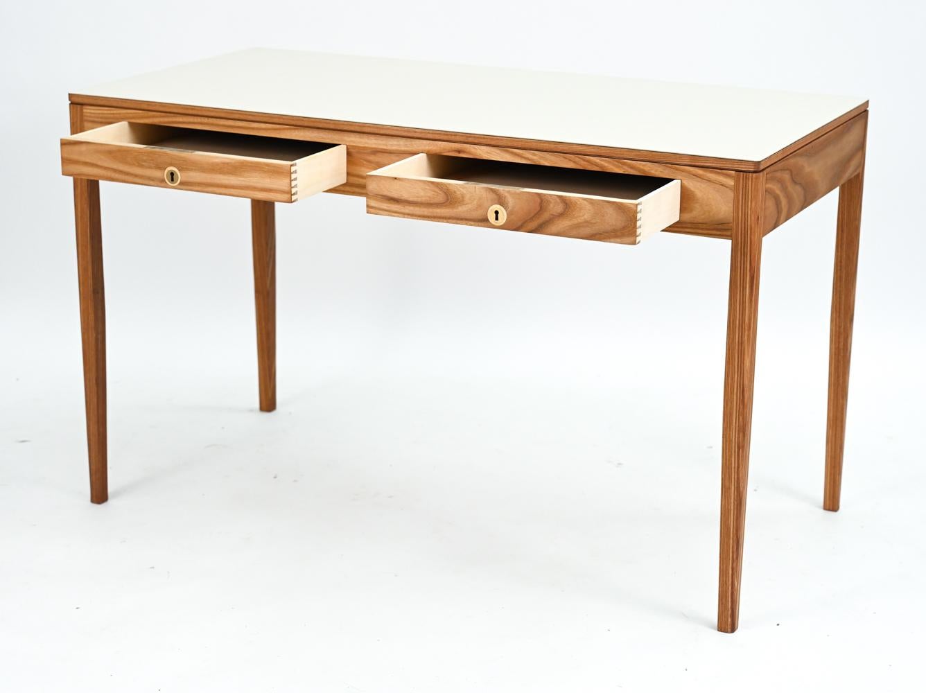 Laminate Danish Mid-Century Ash Wood Desk