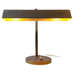 Danish Mid-Century Bankers Desk Lamp in Brass by E. S. Horn, 1950s