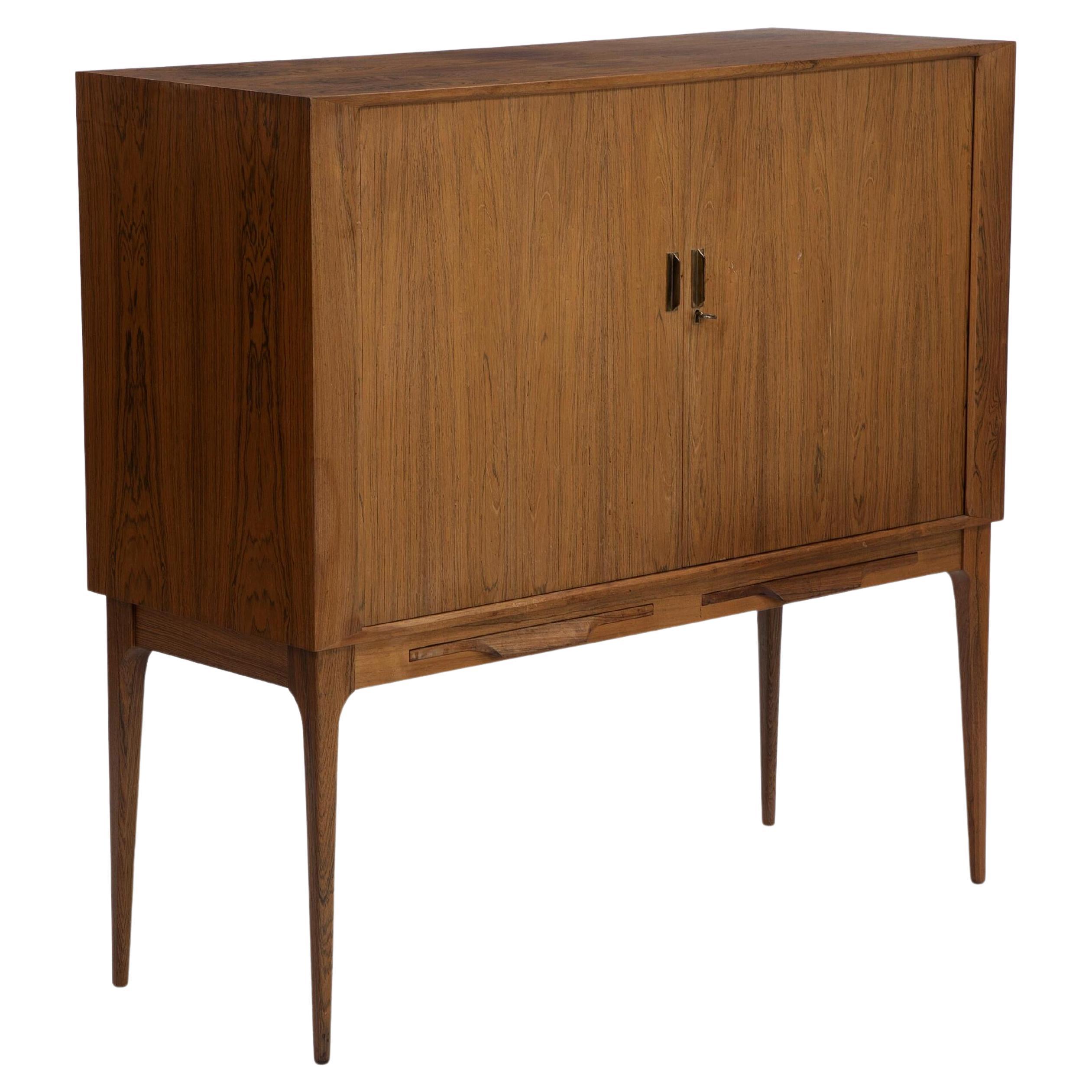 Danish Mid-Century Bar Cabinet in Rosewood by Kurt Østervig 1950s  For Sale