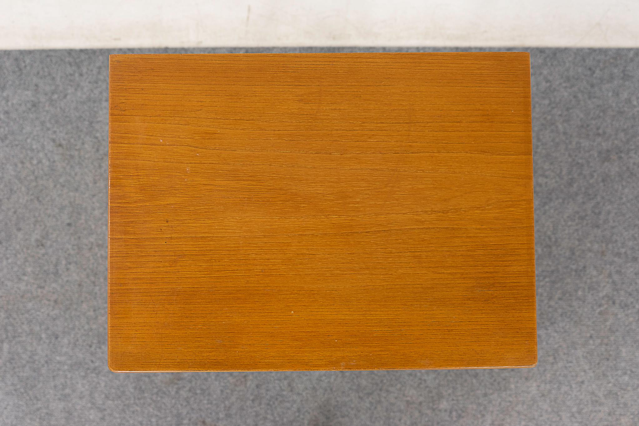 Mid-20th Century Danish Mid-Century Beech Bedside Table For Sale