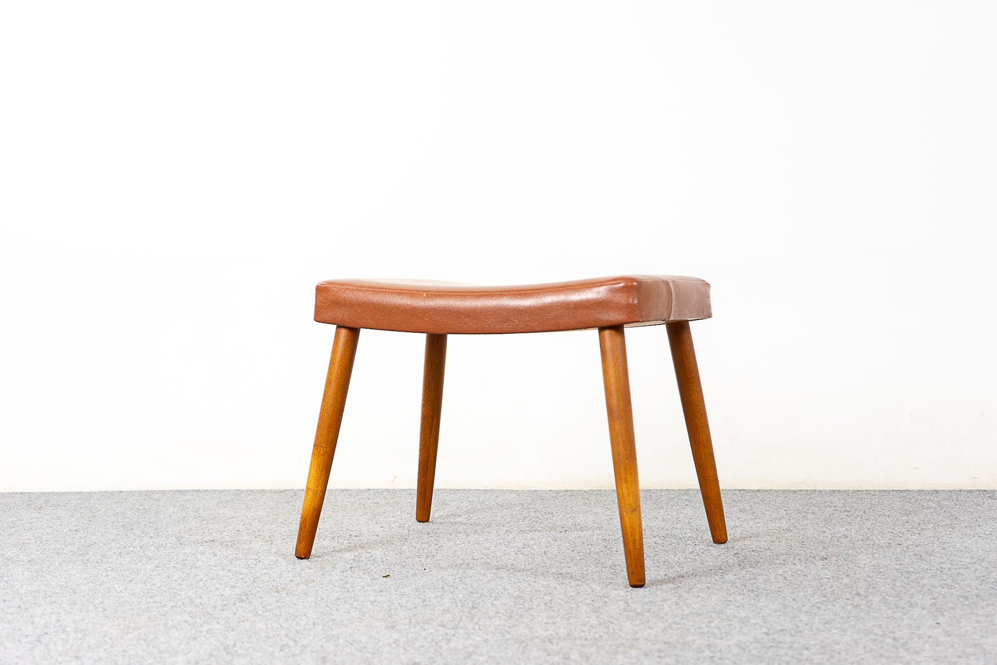 Mid-20th Century Danish Mid-Century Beech Footstool For Sale