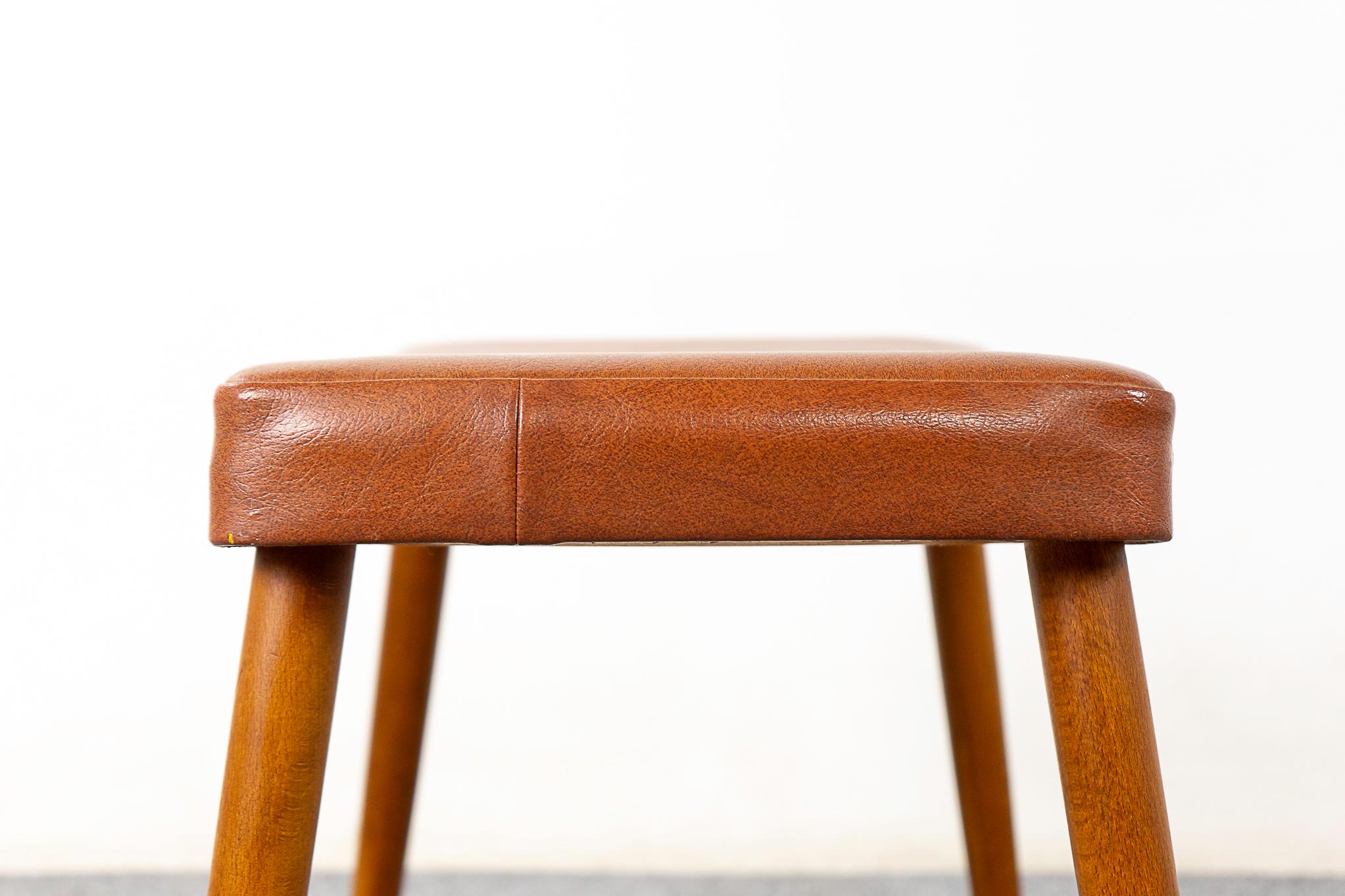 Danish Mid-Century Beech Footstool For Sale 2