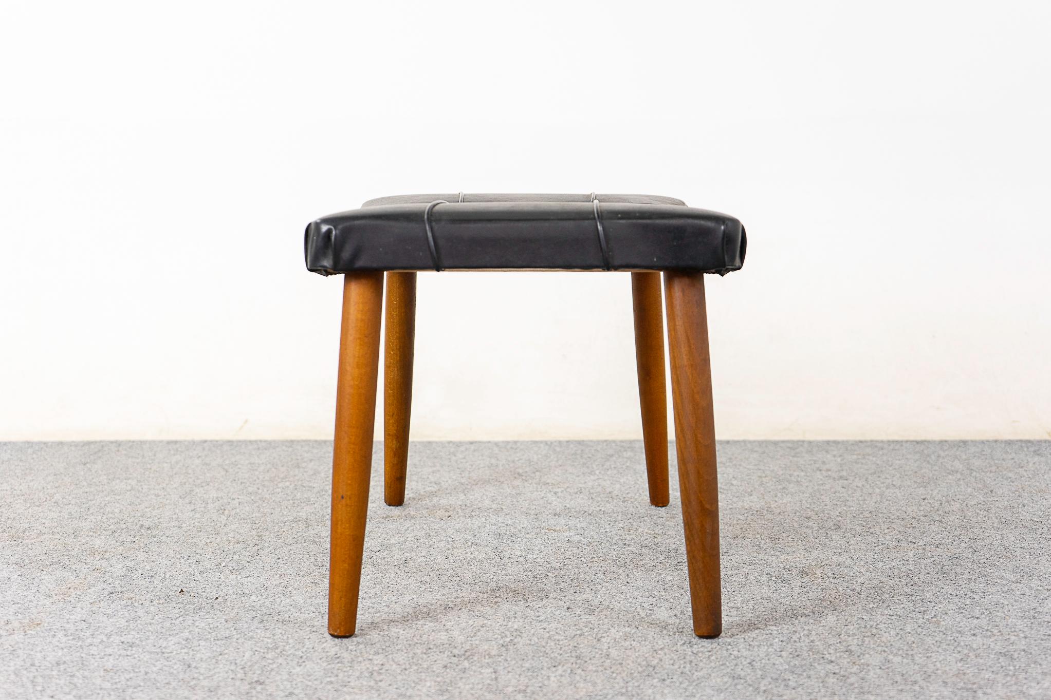 Danish Mid-Century Beech Footstool  For Sale 3