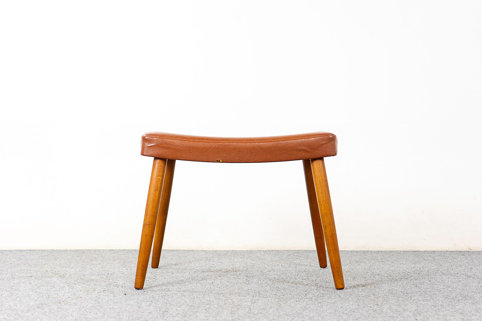 Danish Mid-Century Beech Footstool For Sale 3