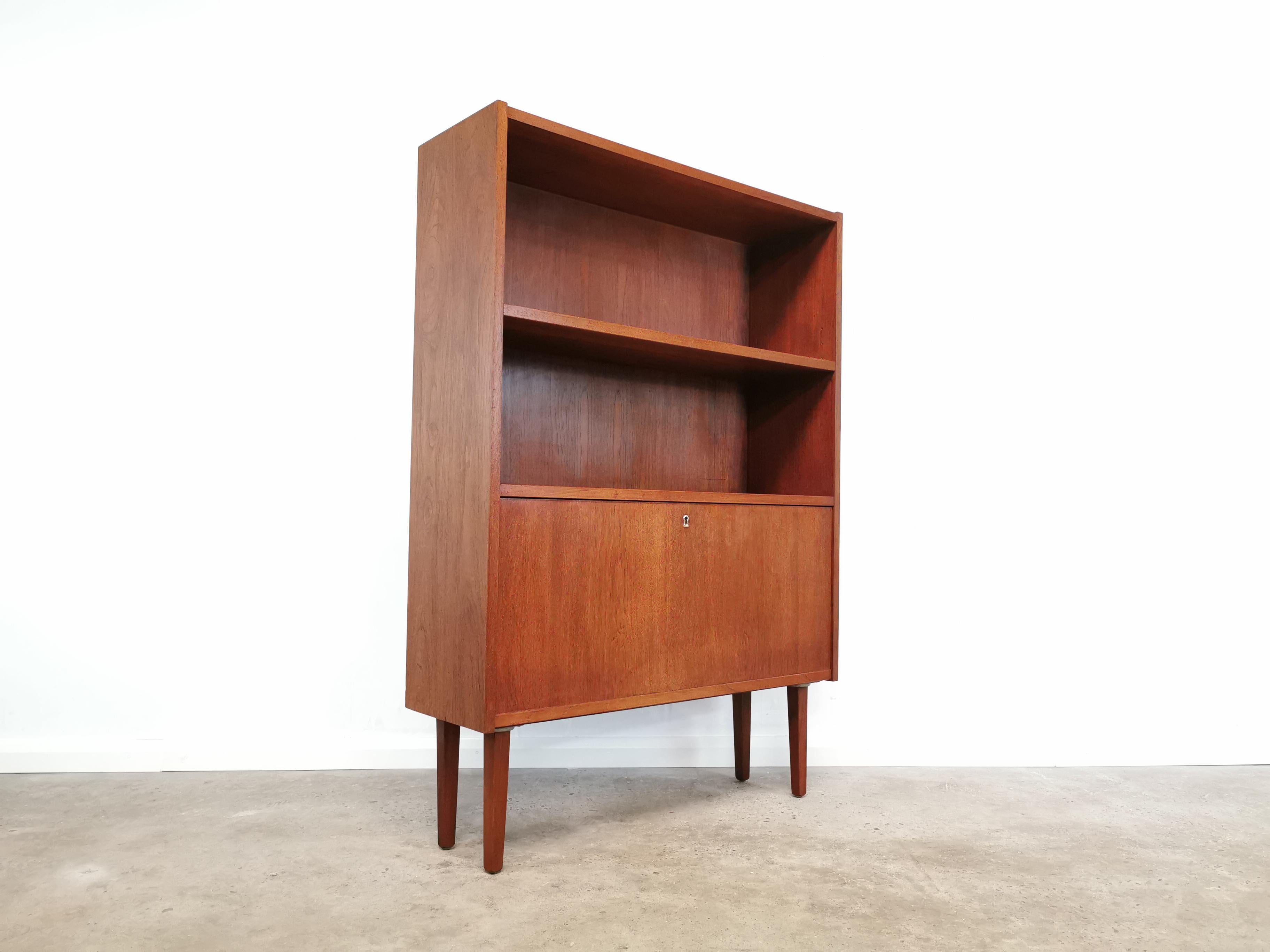 Mid-Century Modern Danish Midcentury Bookcase Cabinet Vintage Retro Wall Unit, 1960s-1970s