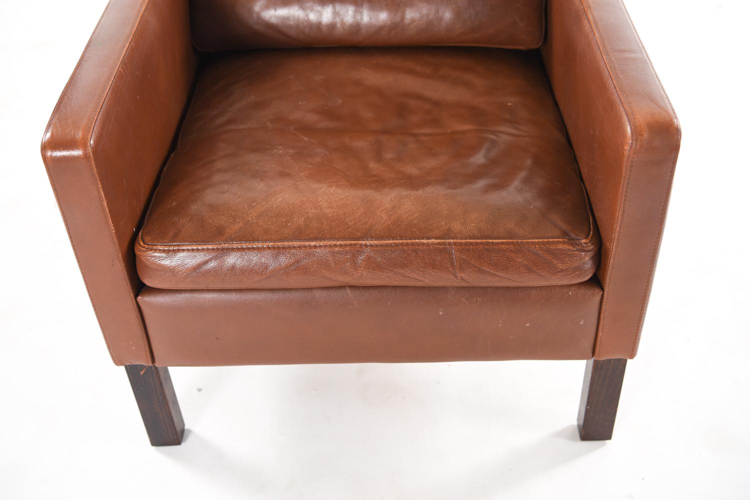 Danish Midcentury Borge Mogensen Style Three-Piece Sofa Suite In Good Condition In Norwalk, CT