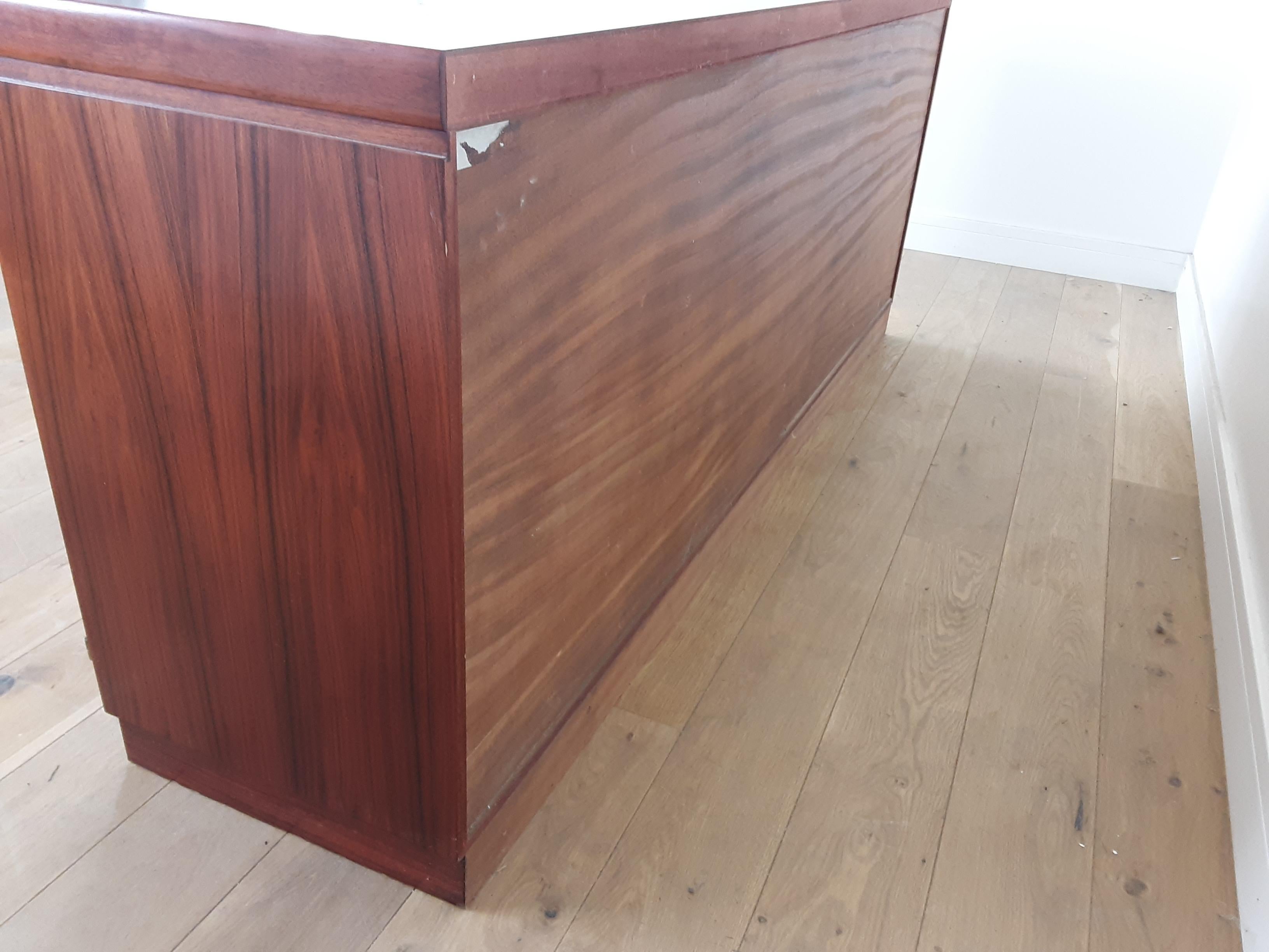 Danish Midcentury Brown Sideboard in Rosewood by Dyrlund Smith For Sale 9