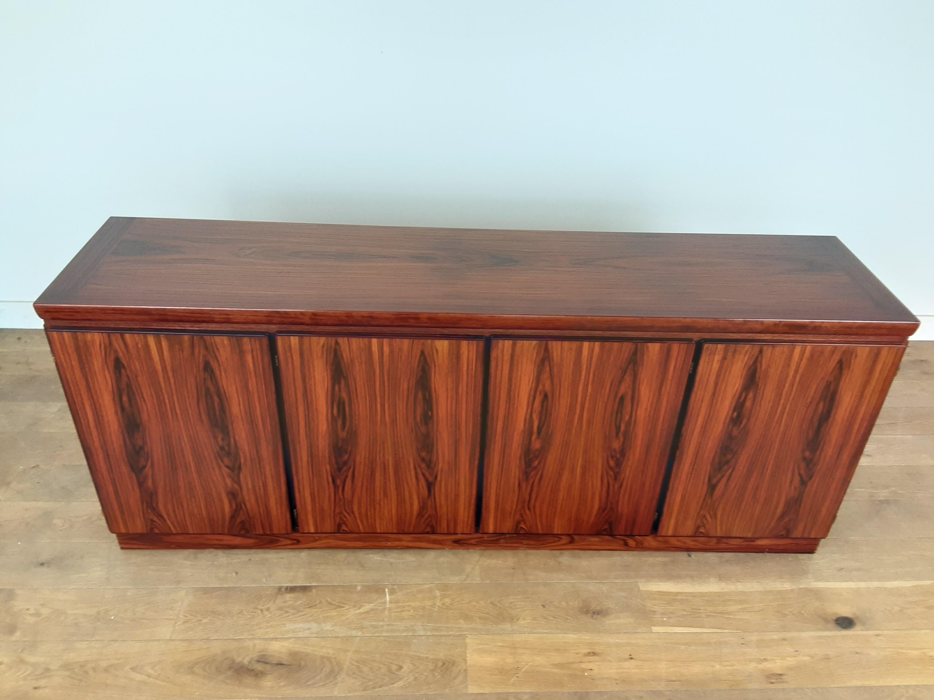 Mid-Century Modern Danish Midcentury Brown Sideboard in Rosewood by Dyrlund Smith For Sale