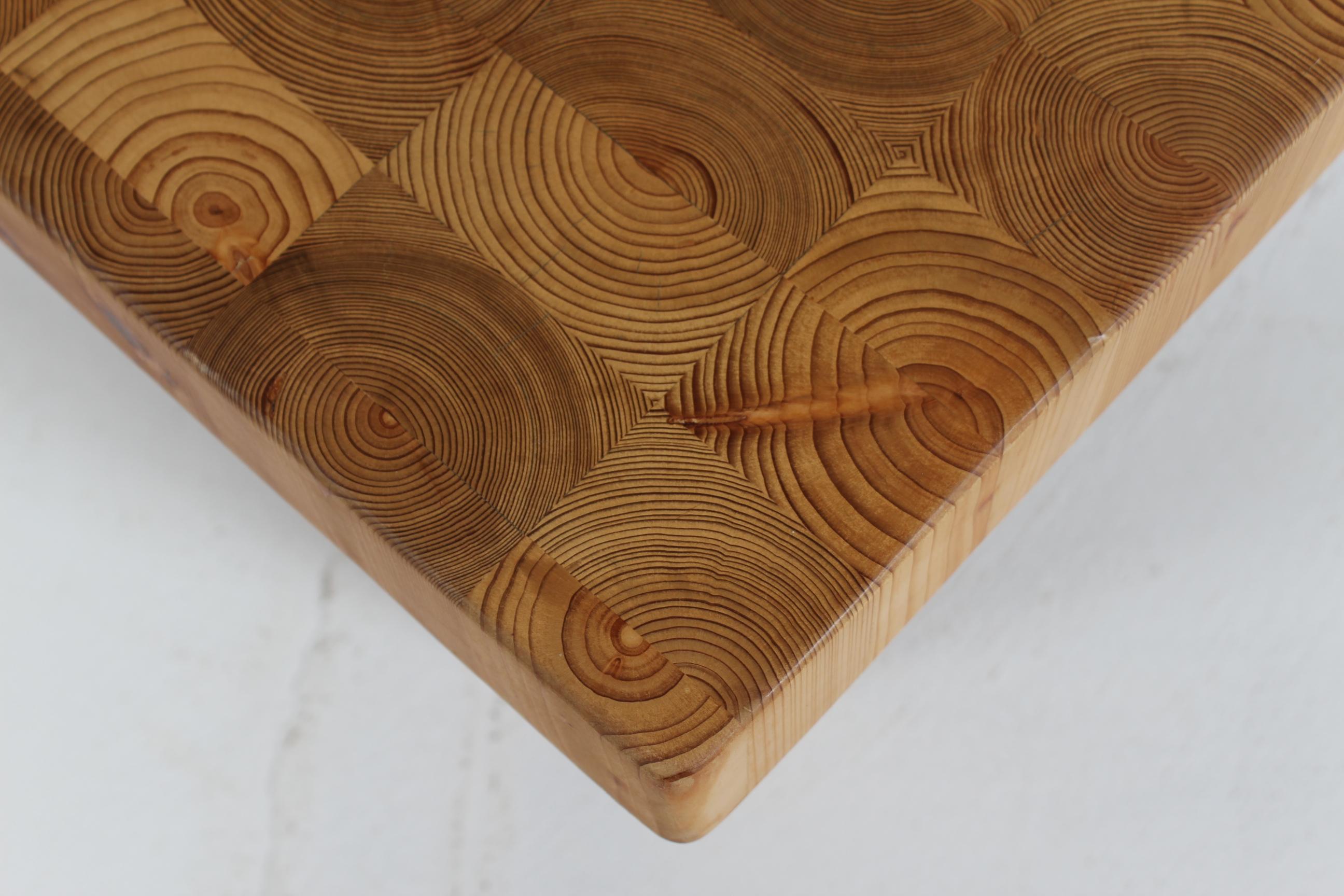 Danish Mid-century Brutalist Coffee Table Solid Pine in Daumiller Style 1970s For Sale 2