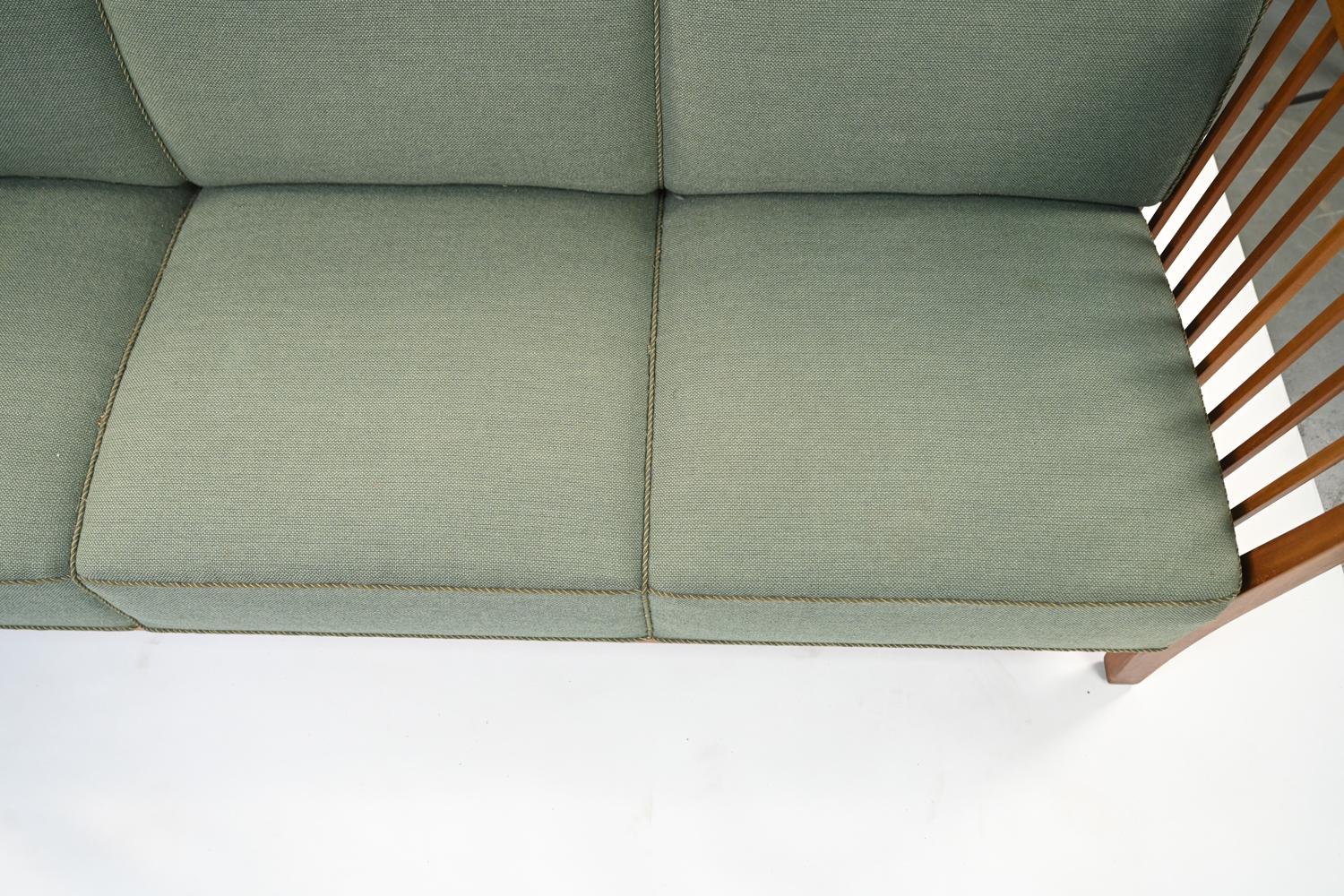 Wool Danish Mid-Century Carl Malmsten-Style Sofa