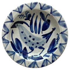 Danish Mid Century Ceramic Catch All Ring Dish  