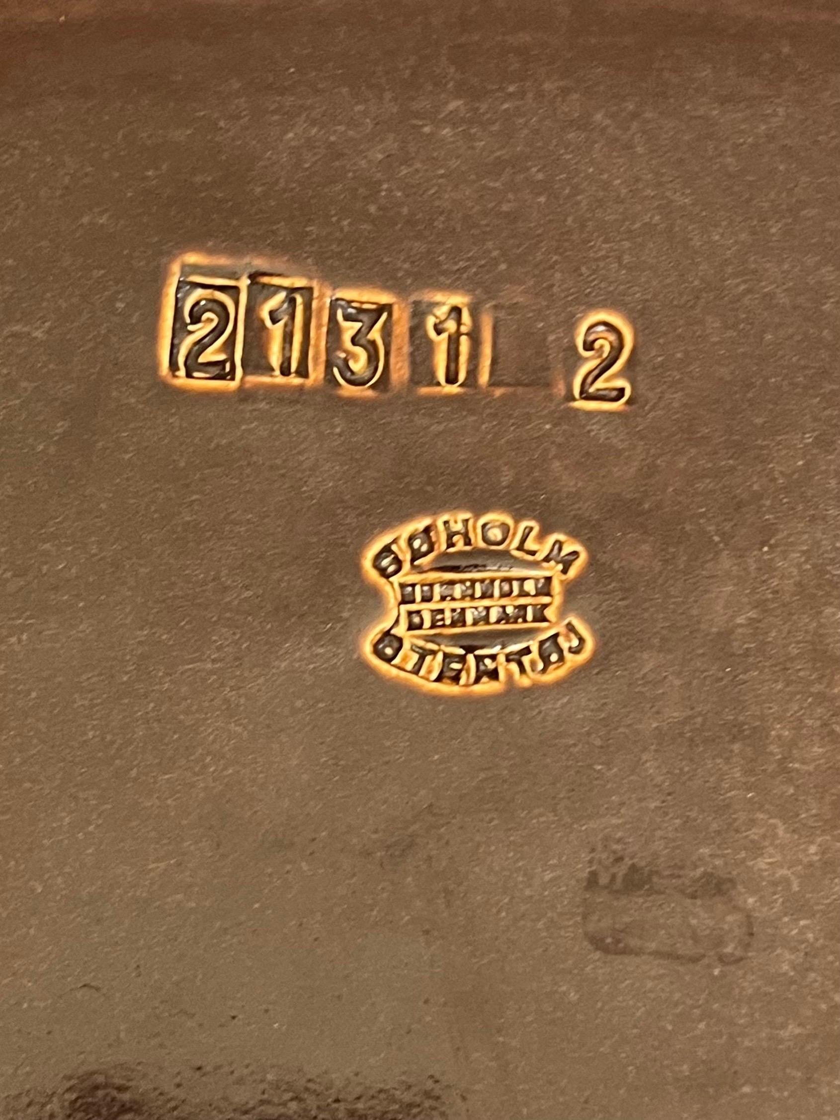 Piatto in ceramica danese di metà secolo Decorazioni organiche di Søholm, anni '60 in vendita 4