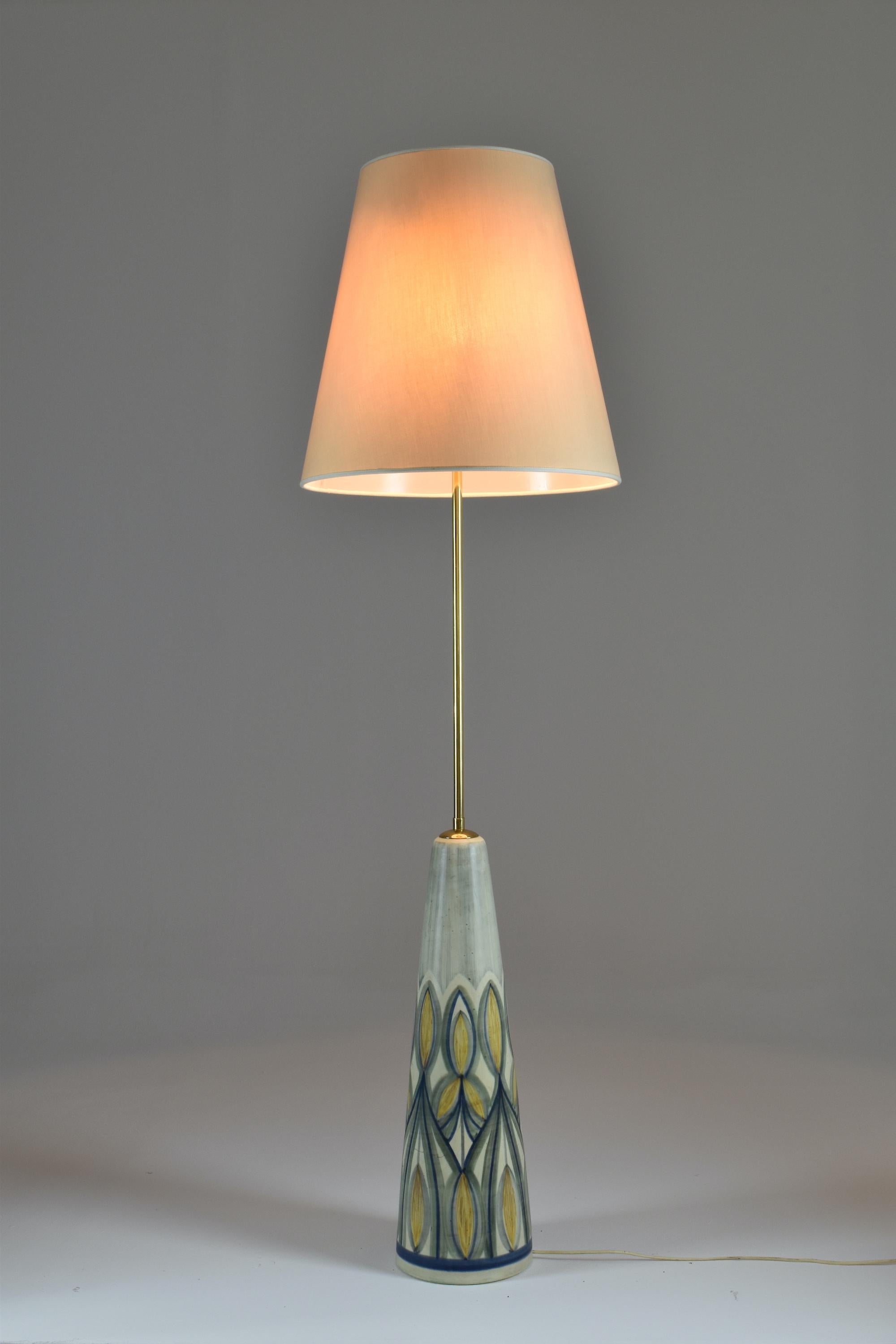 20th Century Danish Mid-Century Ceramic Floor Lamp by  Søholm Stentøj , 1965 