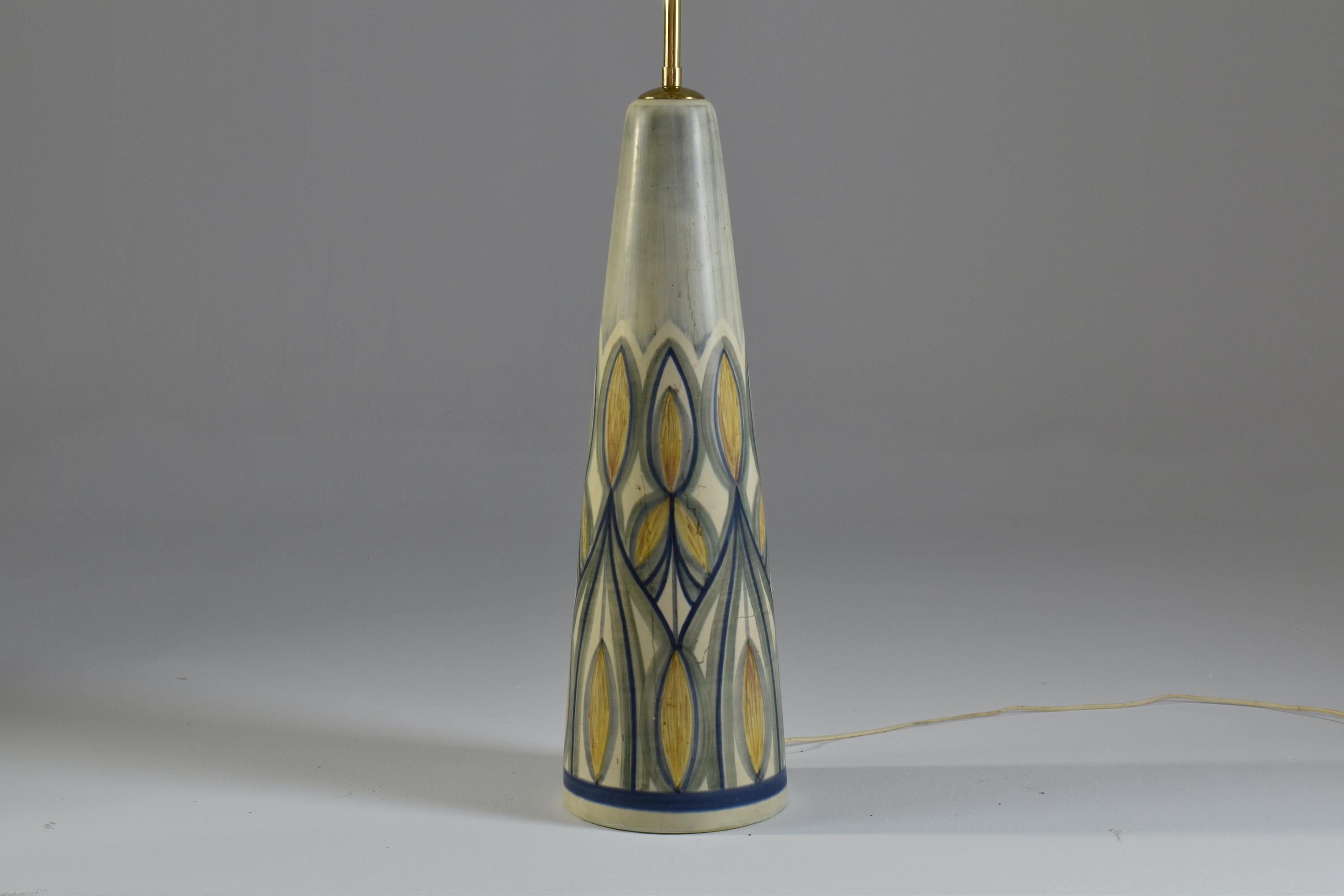 Danish Mid-Century Ceramic Floor Lamp by  Søholm Stentøj , 1965  1