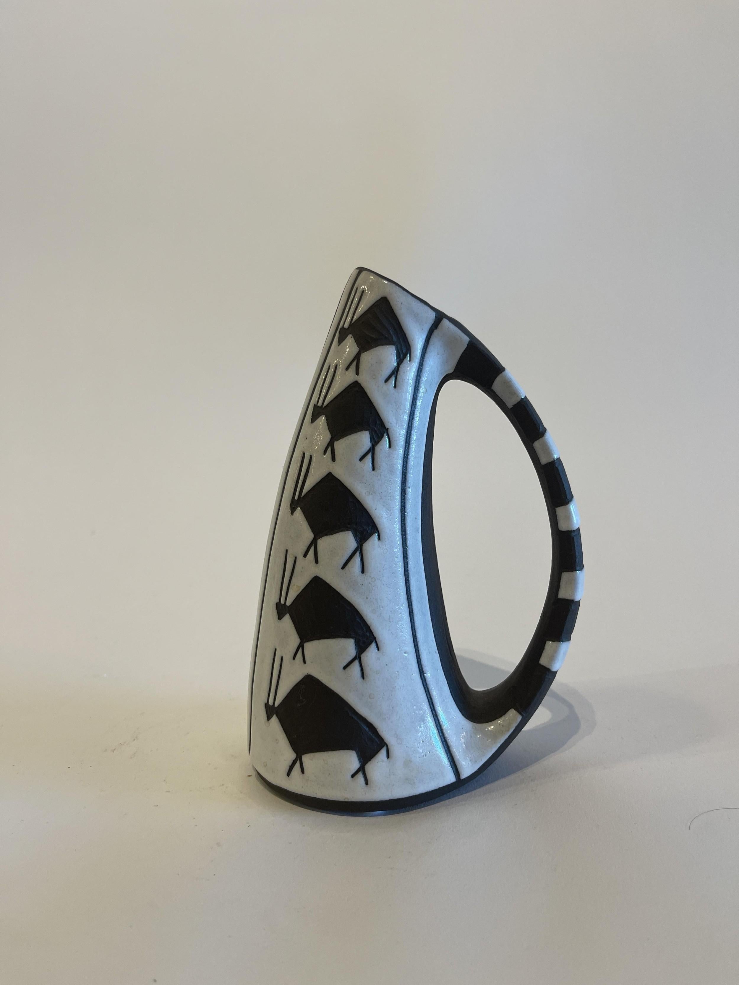 Hand-Crafted Danish Mid-Century Ceramic Pitcher, Marianne Starck for Andersen and Sons For Sale